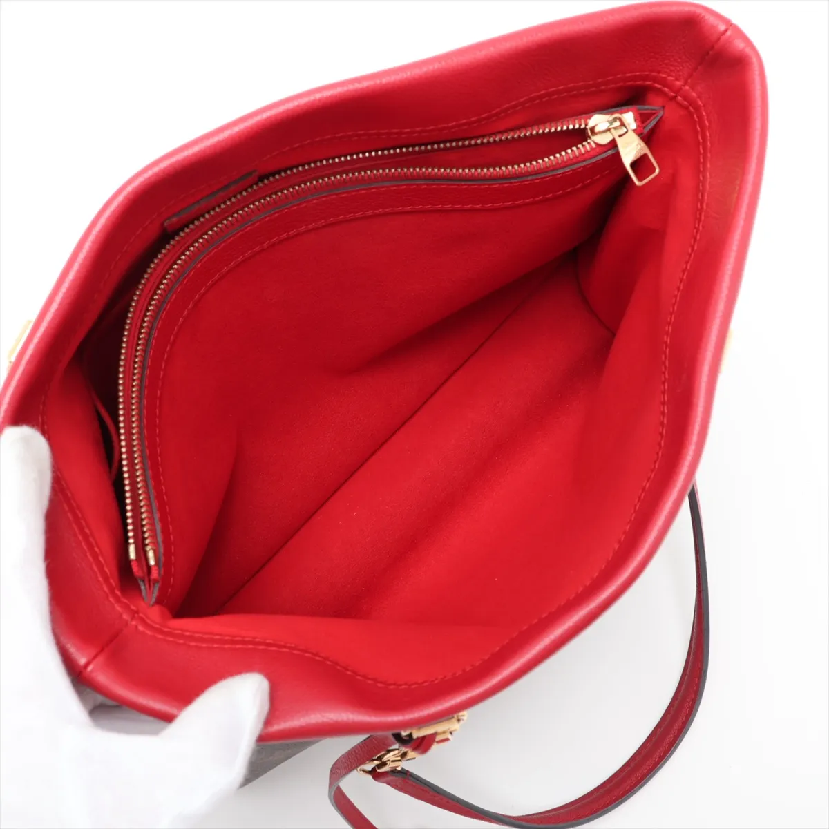 Monogram Pallas Shopper M51197 AH4175 Brown x Red — view 7