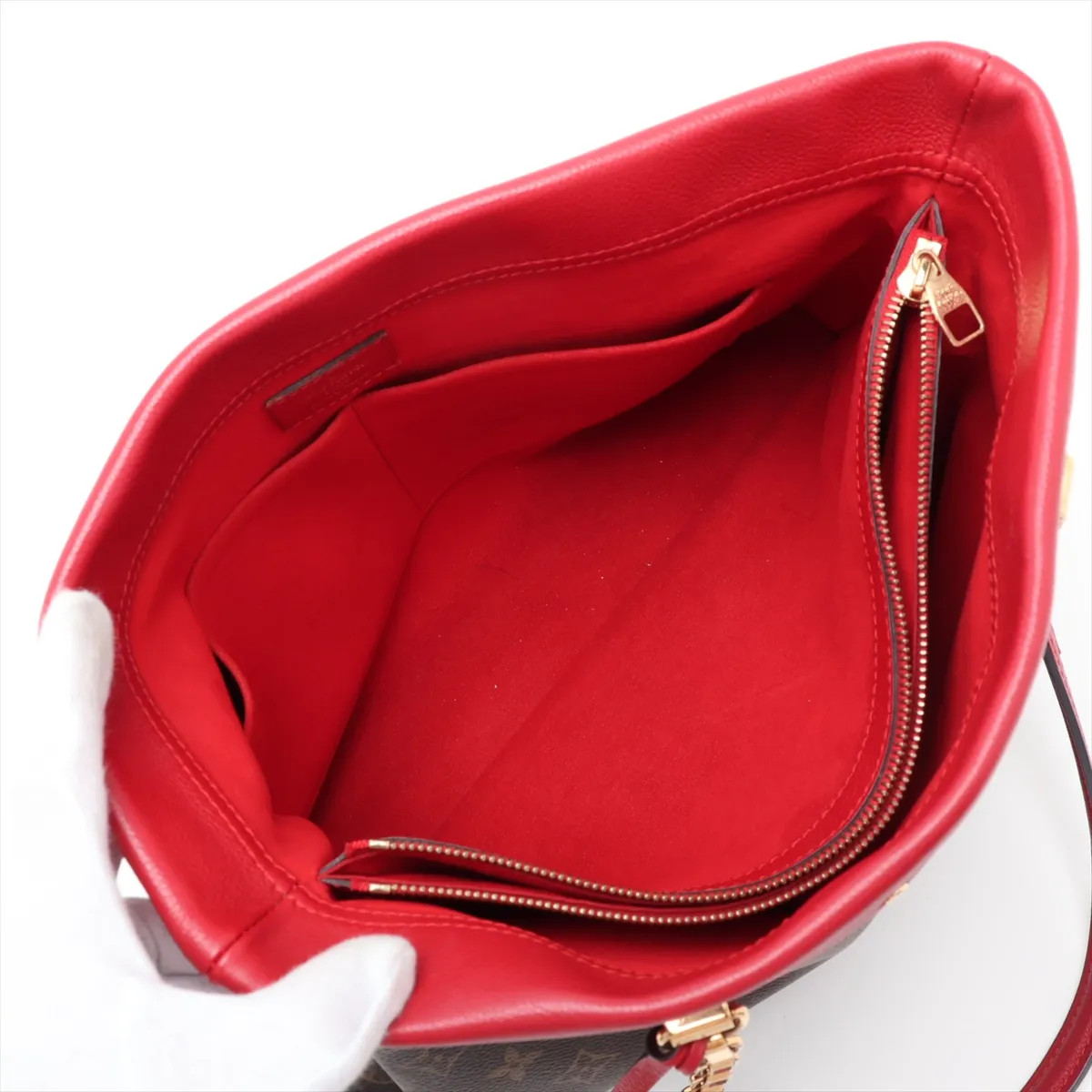 Monogram Pallas Shopper M51197 AH4175 Brown x Red — view 8