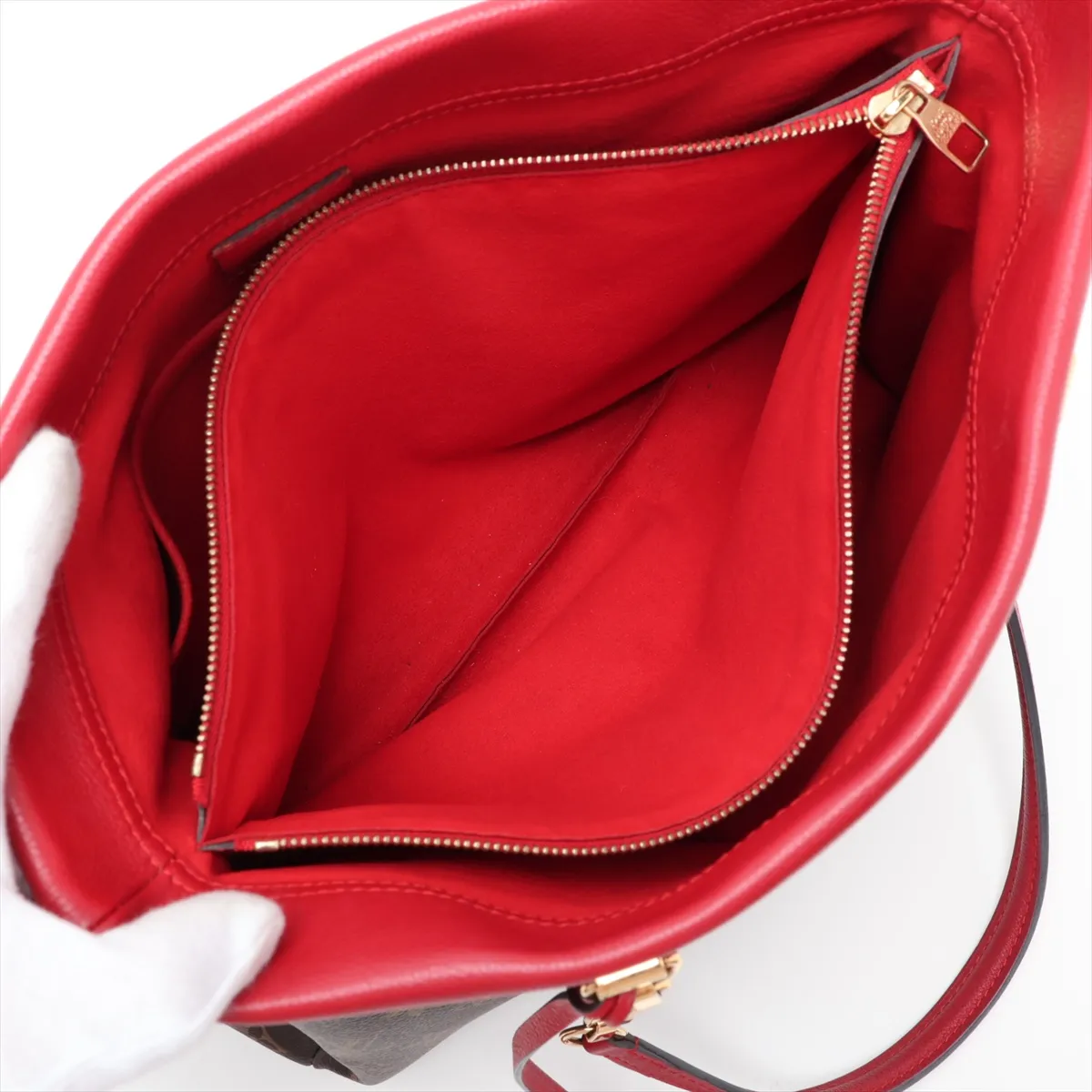 Monogram Pallas Shopper M51197 AH4175 Brown x Red — view 9