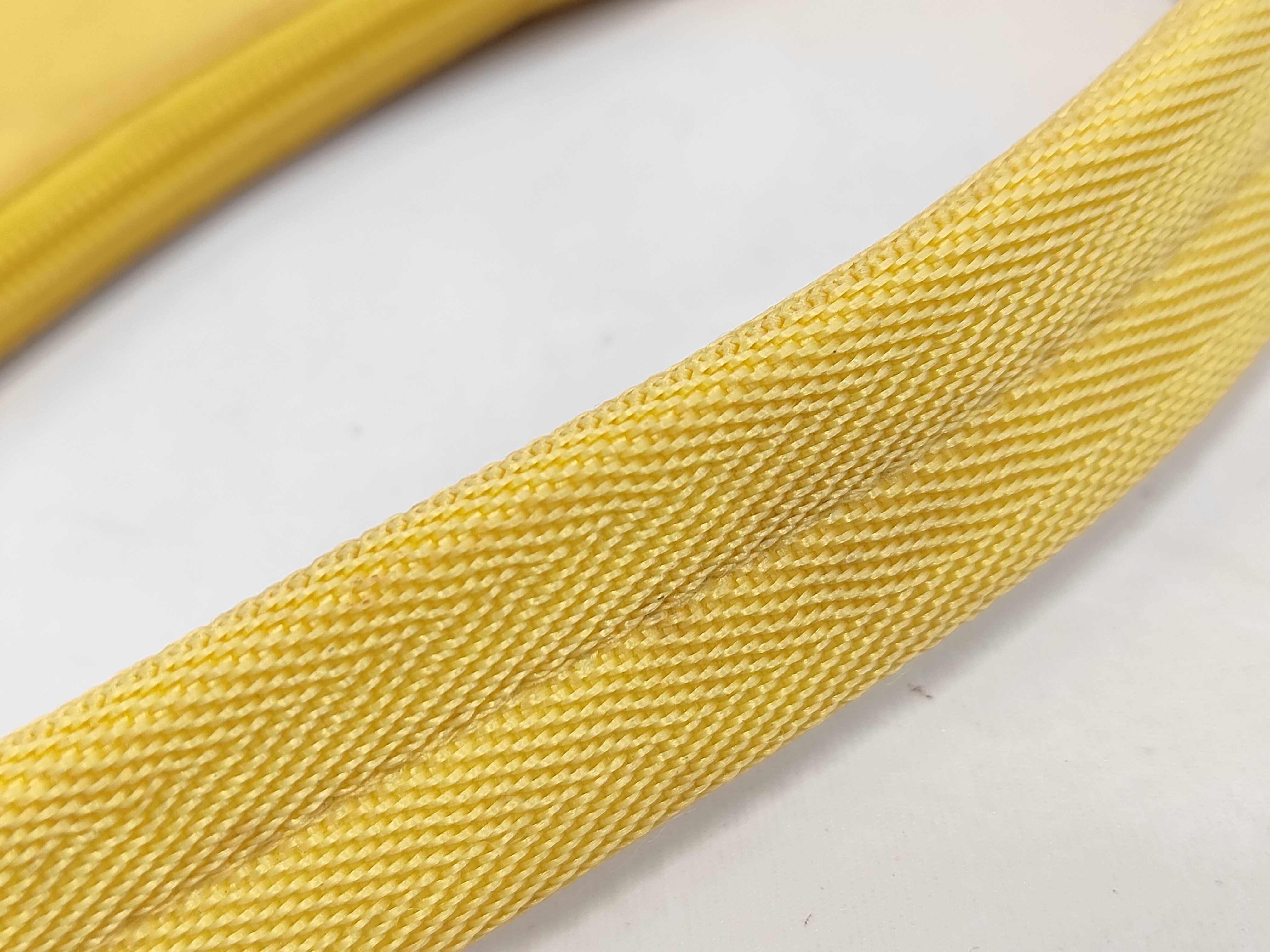 handbag, one-shoulder style, triangular plate, nylon, yellow. — view 7