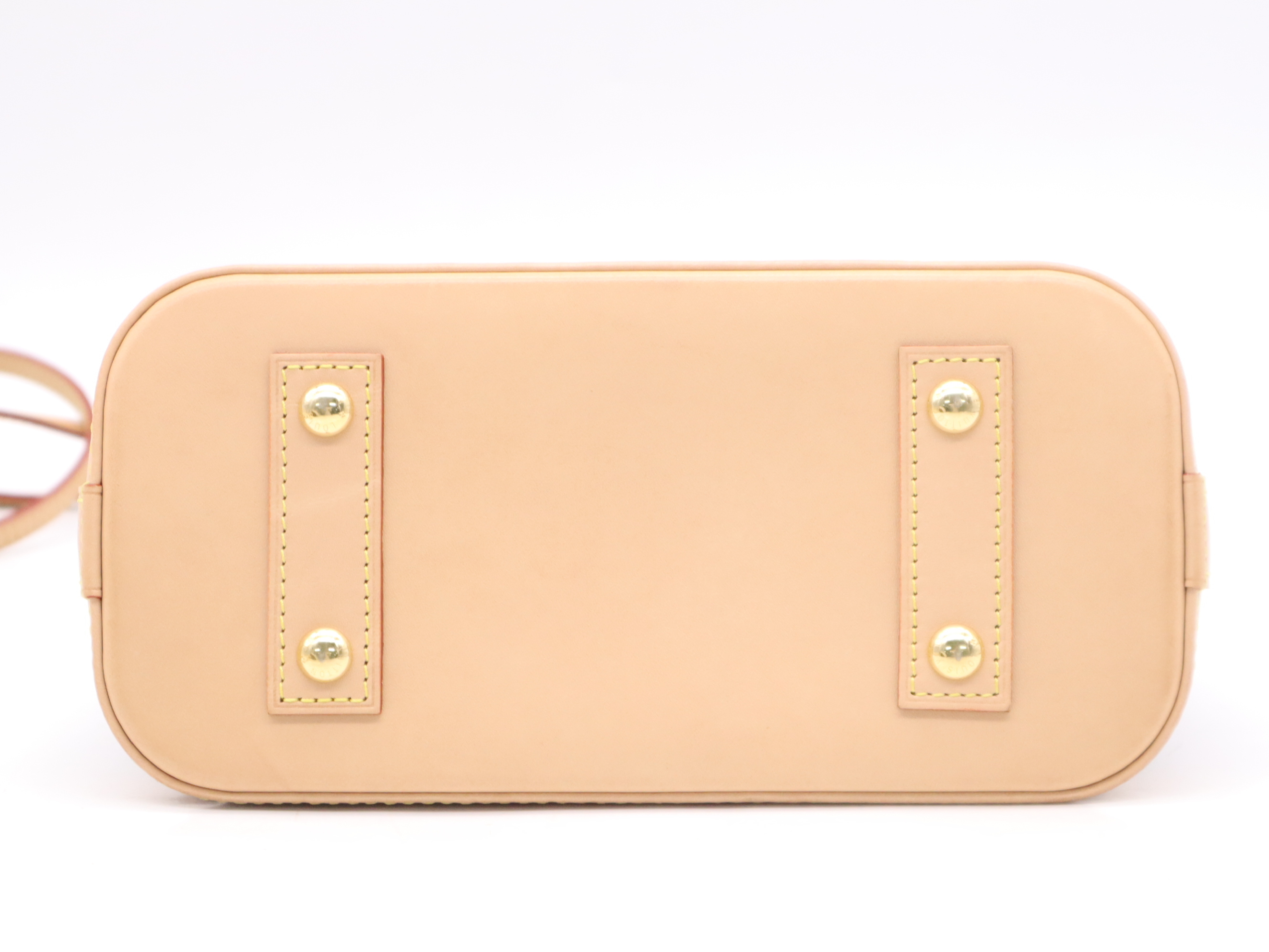 M53152 Monogram Alma BB Handbag with Shoulder Strap, Padlock, 2 Keys, Clochette, and Dust Bag — view 4