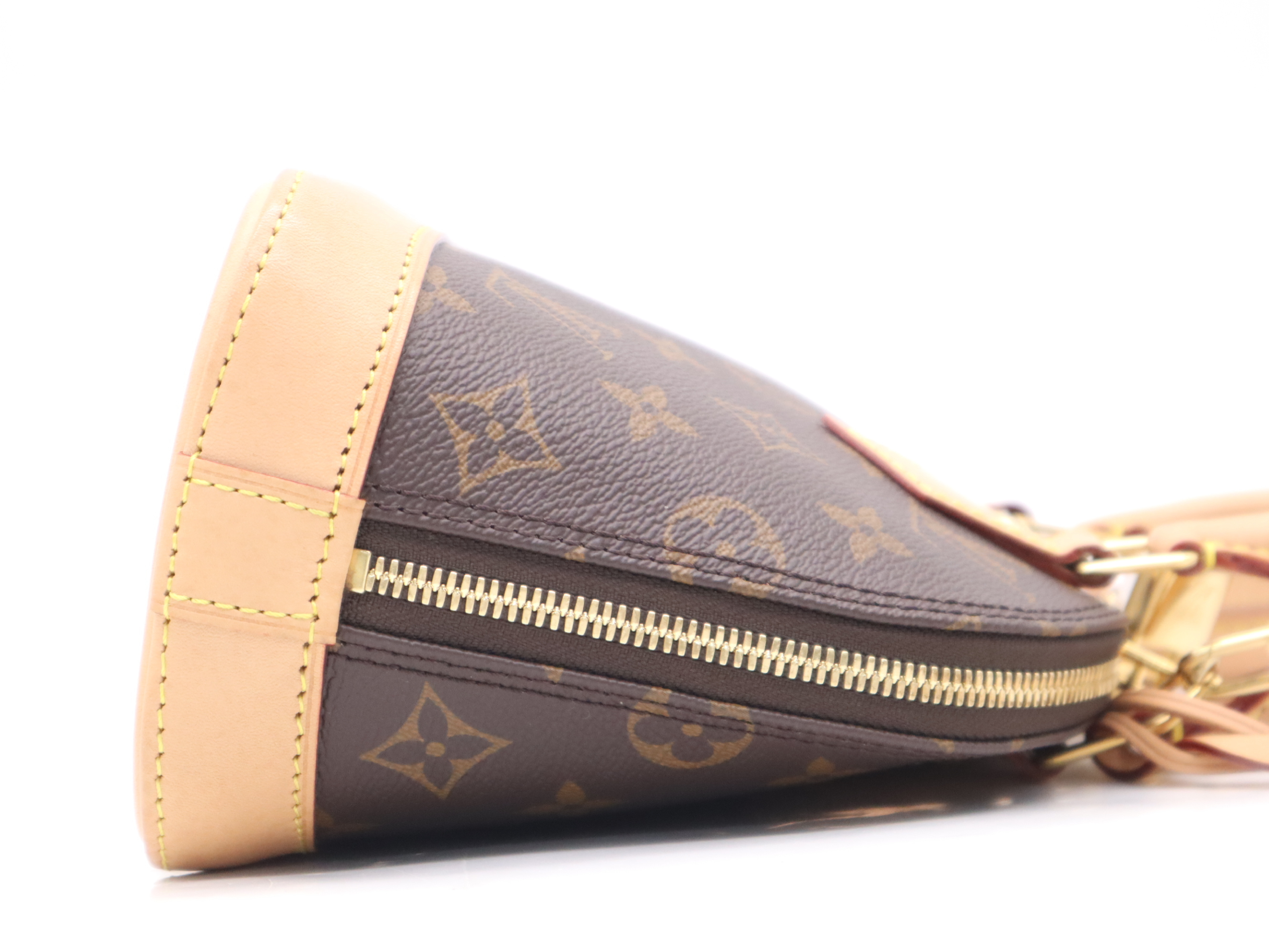 M53152 Monogram Alma BB Handbag with Shoulder Strap, Padlock, 2 Keys, Clochette, and Dust Bag — view 5