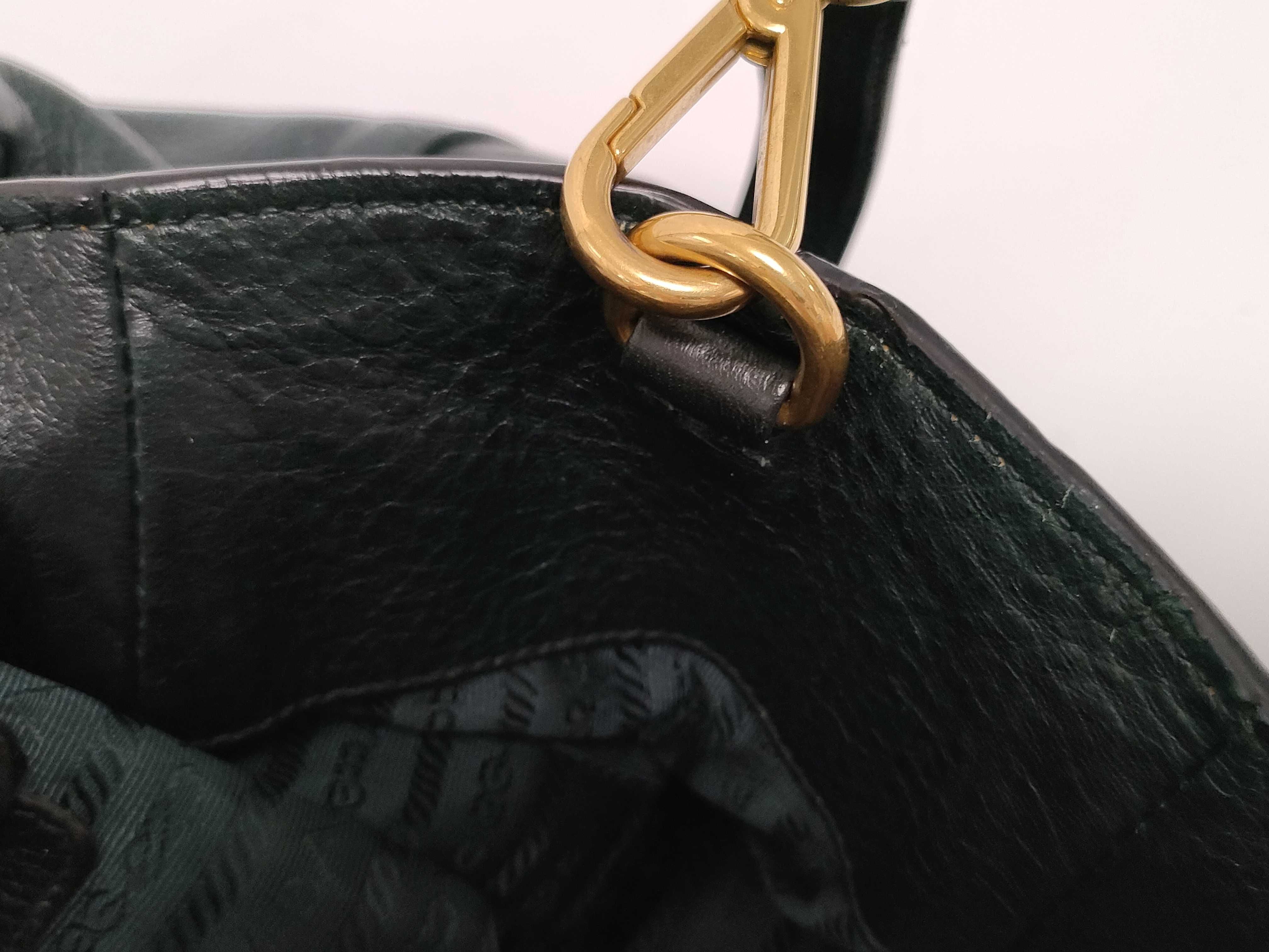 grained leather tote bag shoulder bag serial number — view 12