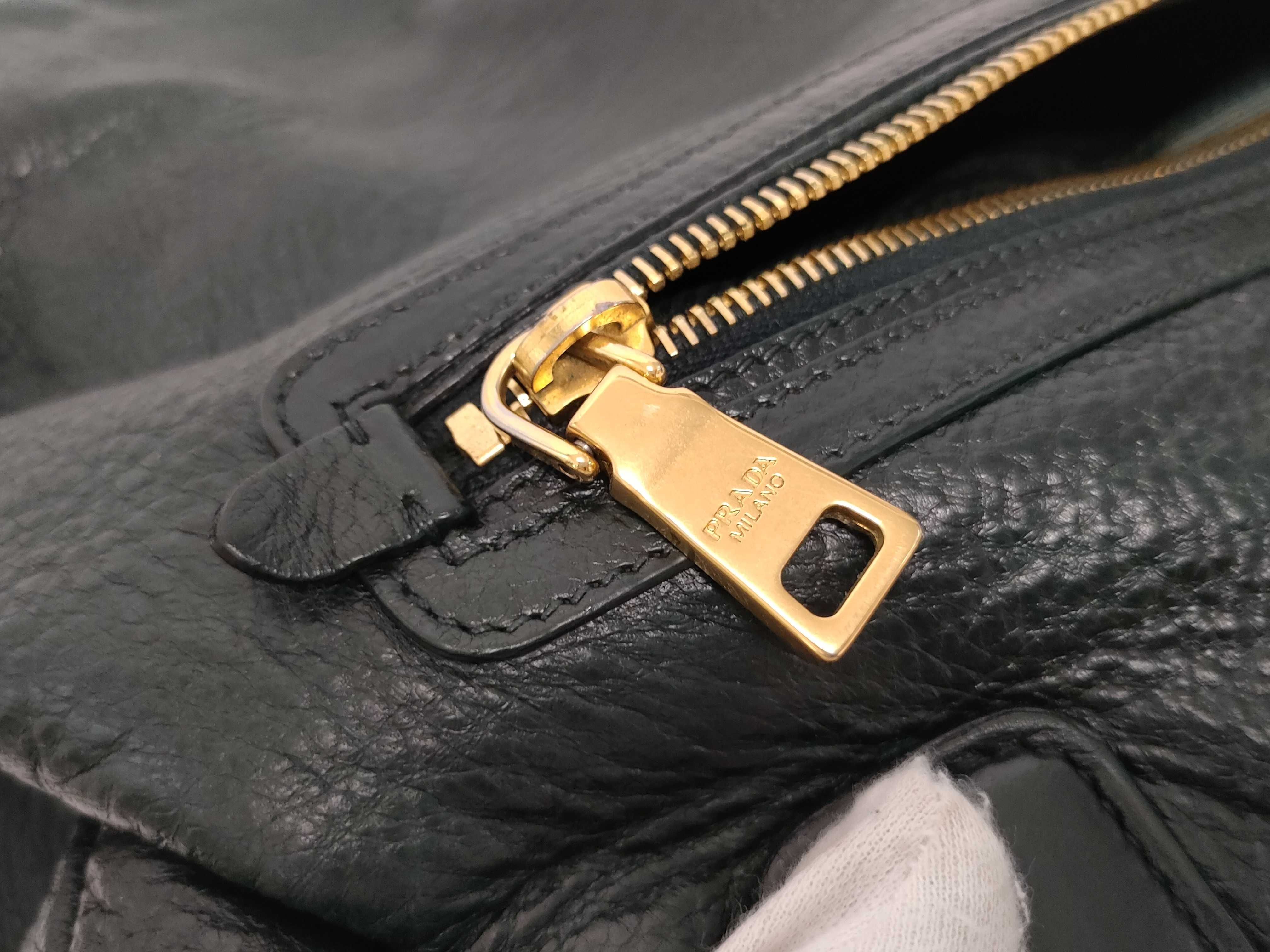 grained leather tote bag shoulder bag serial number — view 14