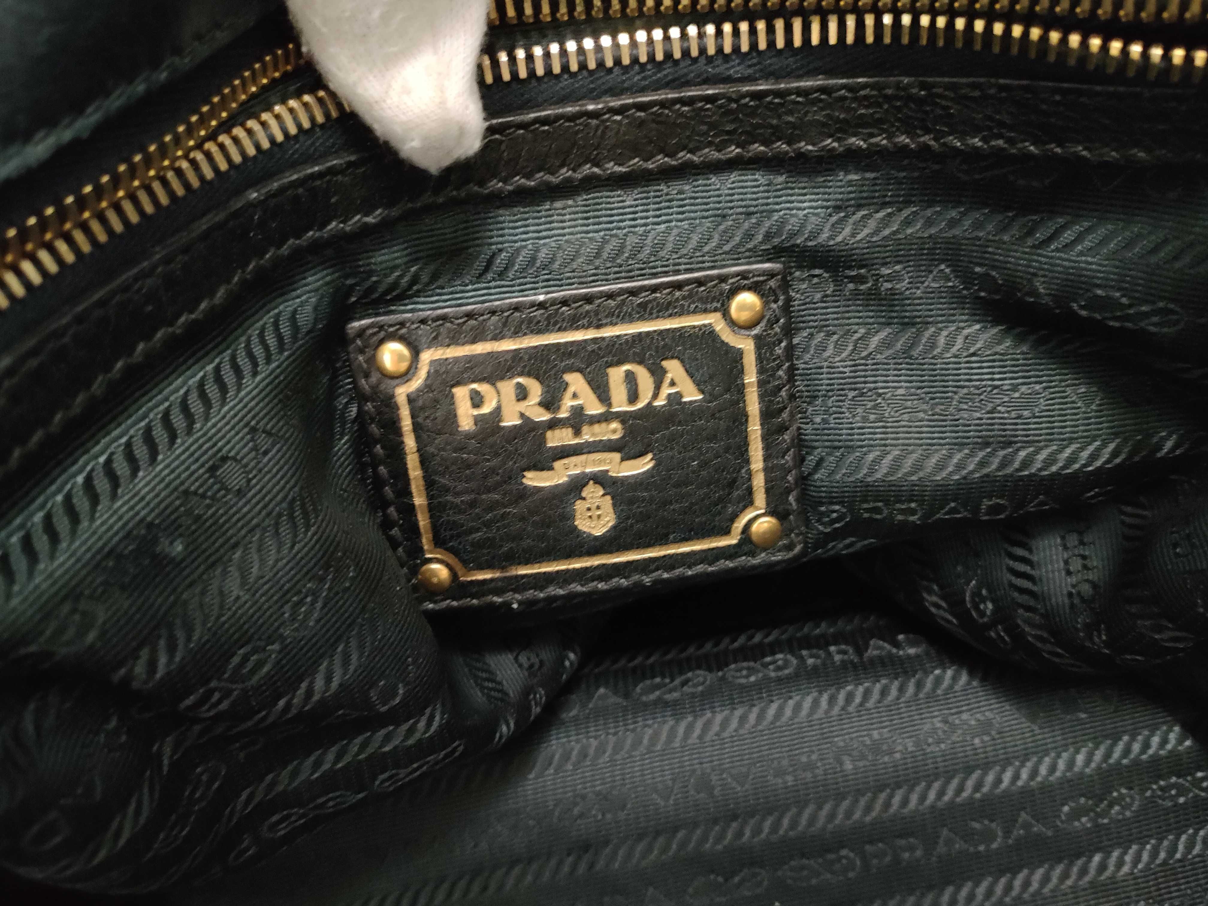grained leather tote bag shoulder bag serial number — view 9