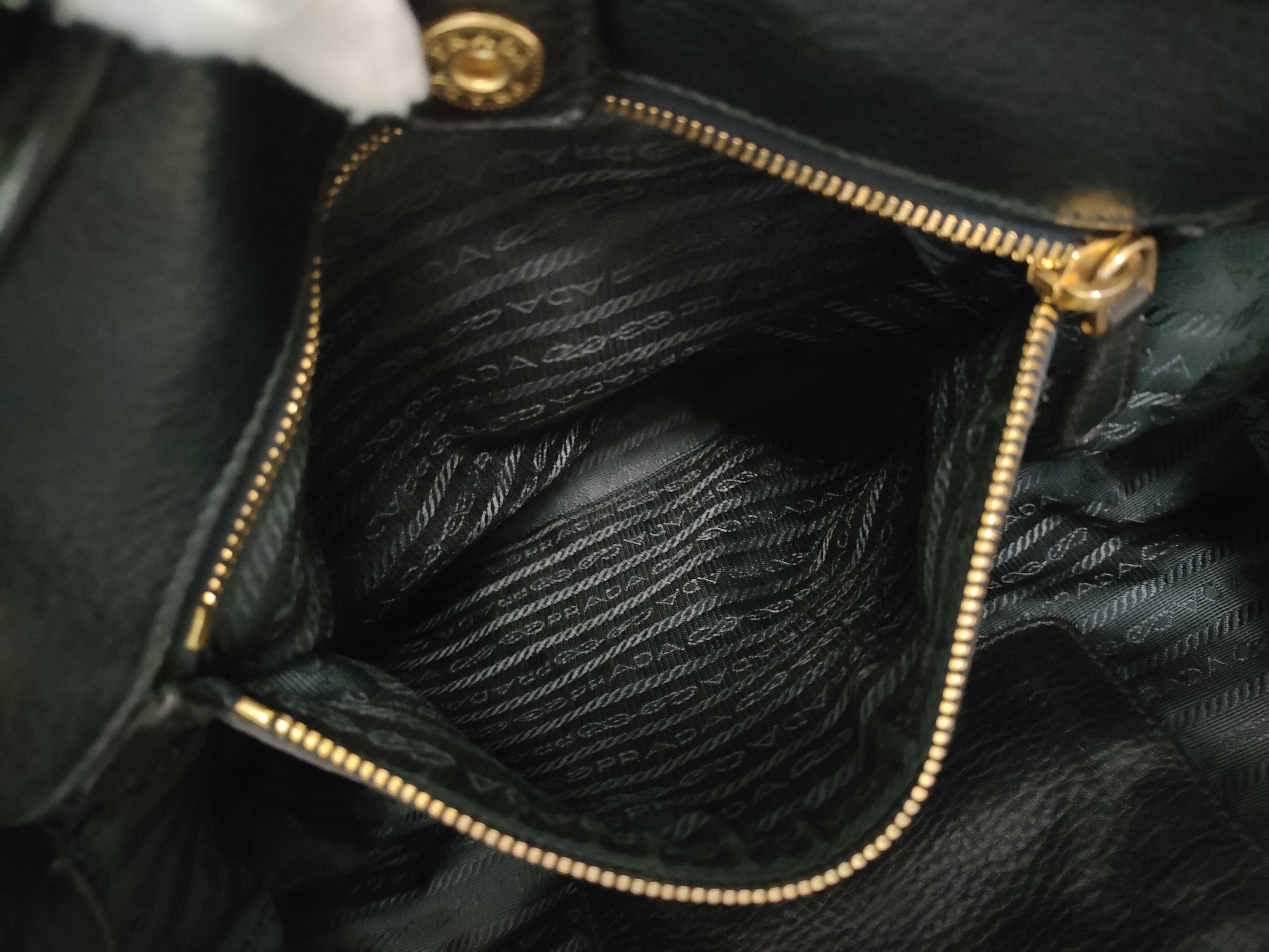 grained leather tote bag shoulder bag serial number — view 10