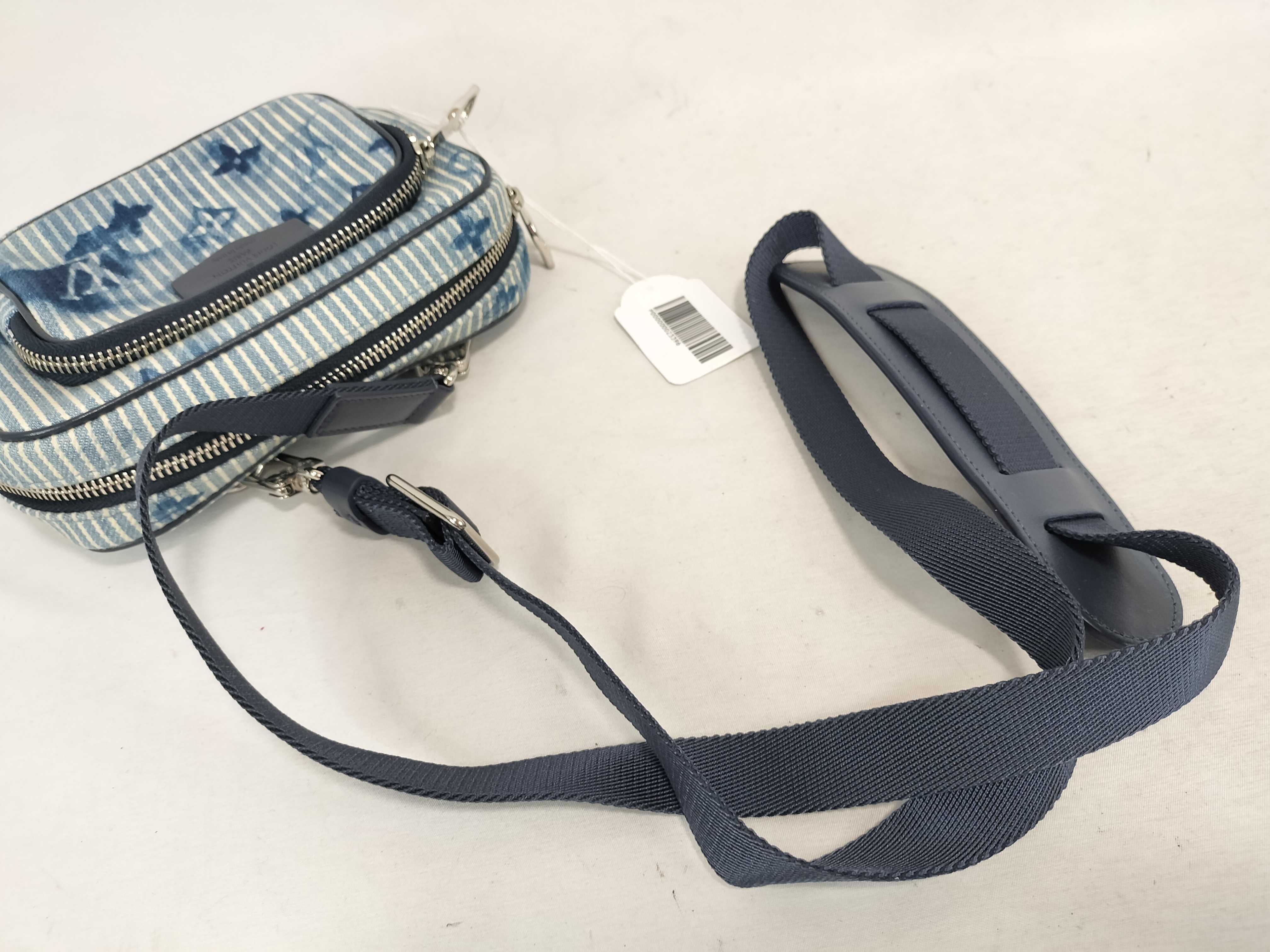 FR- Monogram Outdoor Pochette M80462 FW0251 Blue Shoulder Bag — view 3