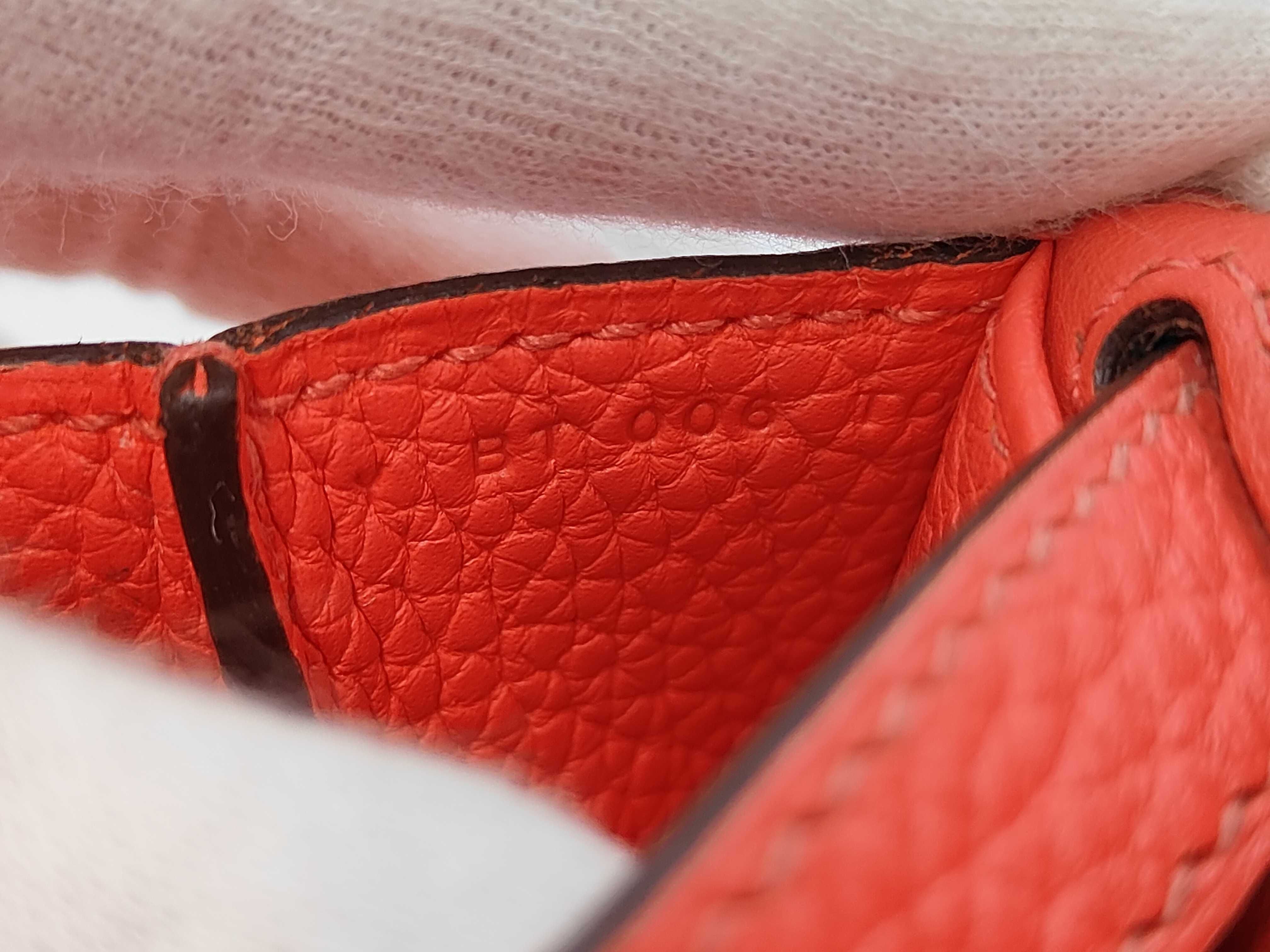 Arzan 25 Taurillon Clemence Rouge Casaque Silver Hardware Y Stamp Bag — view 11
