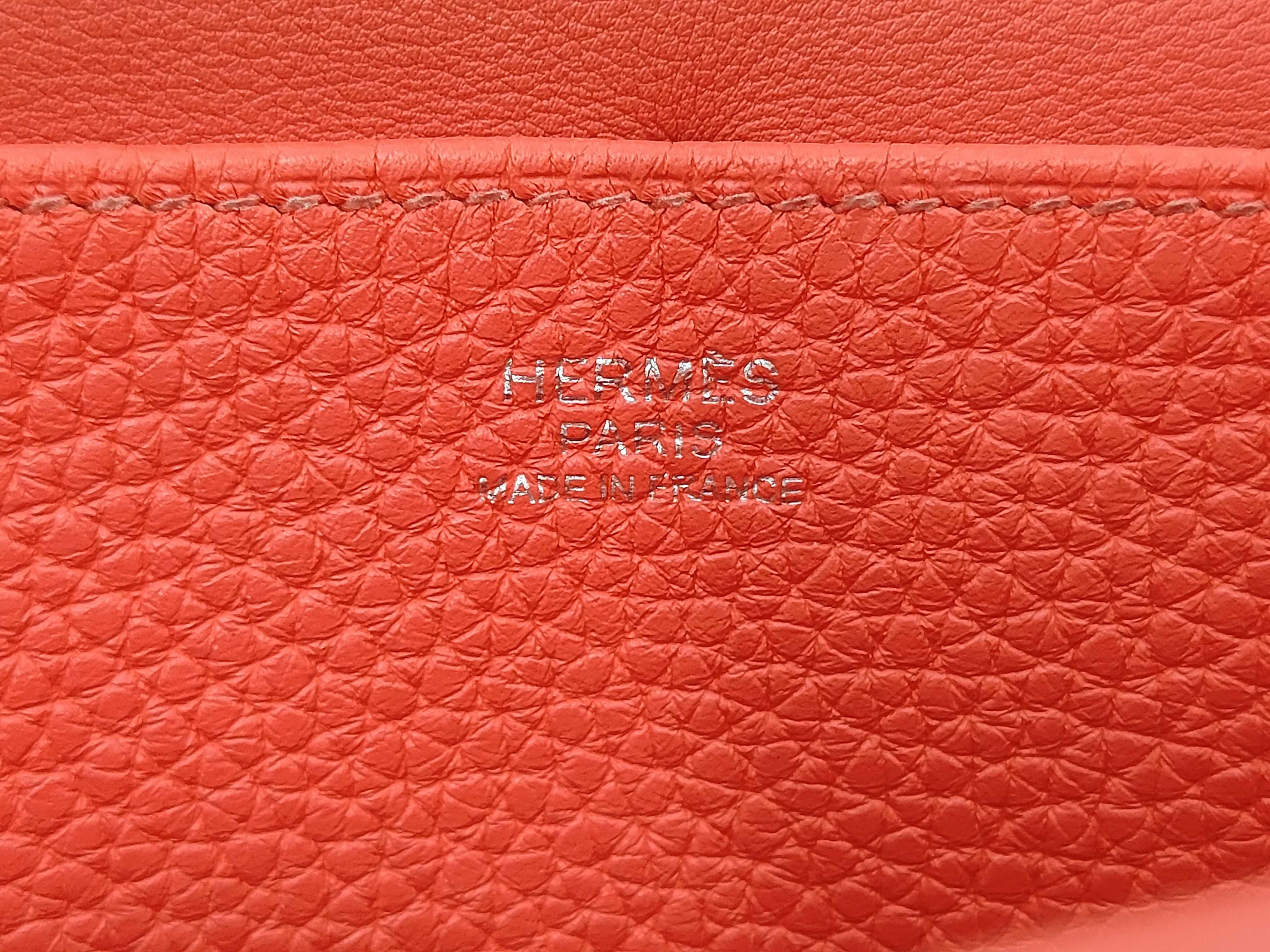 Arzan 25 Taurillon Clemence Rouge Casaque Silver Hardware Y Stamp Bag — view 10