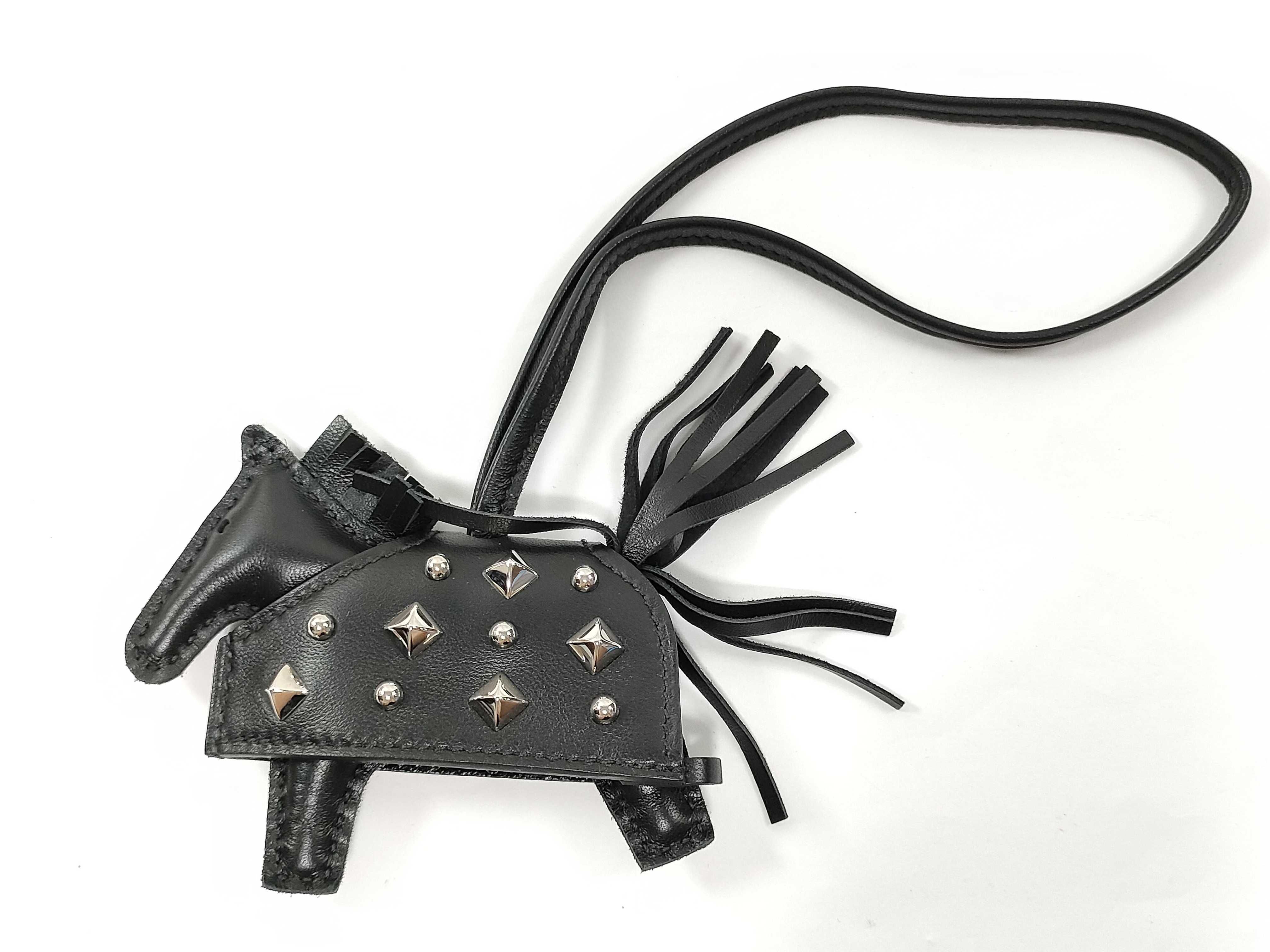 Rodeo Charm Robeo Lock PM Studs K Stamp Agneau Milo Black Silver Box Charm