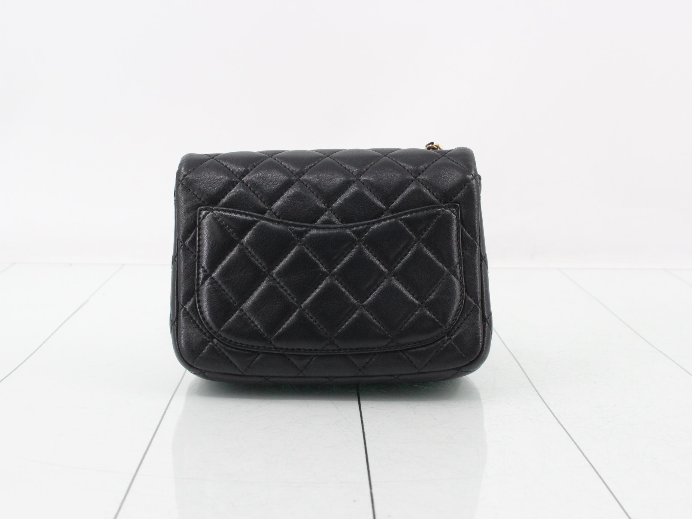 Matelassé Lambskin Chain Shoulder Bag — view 2