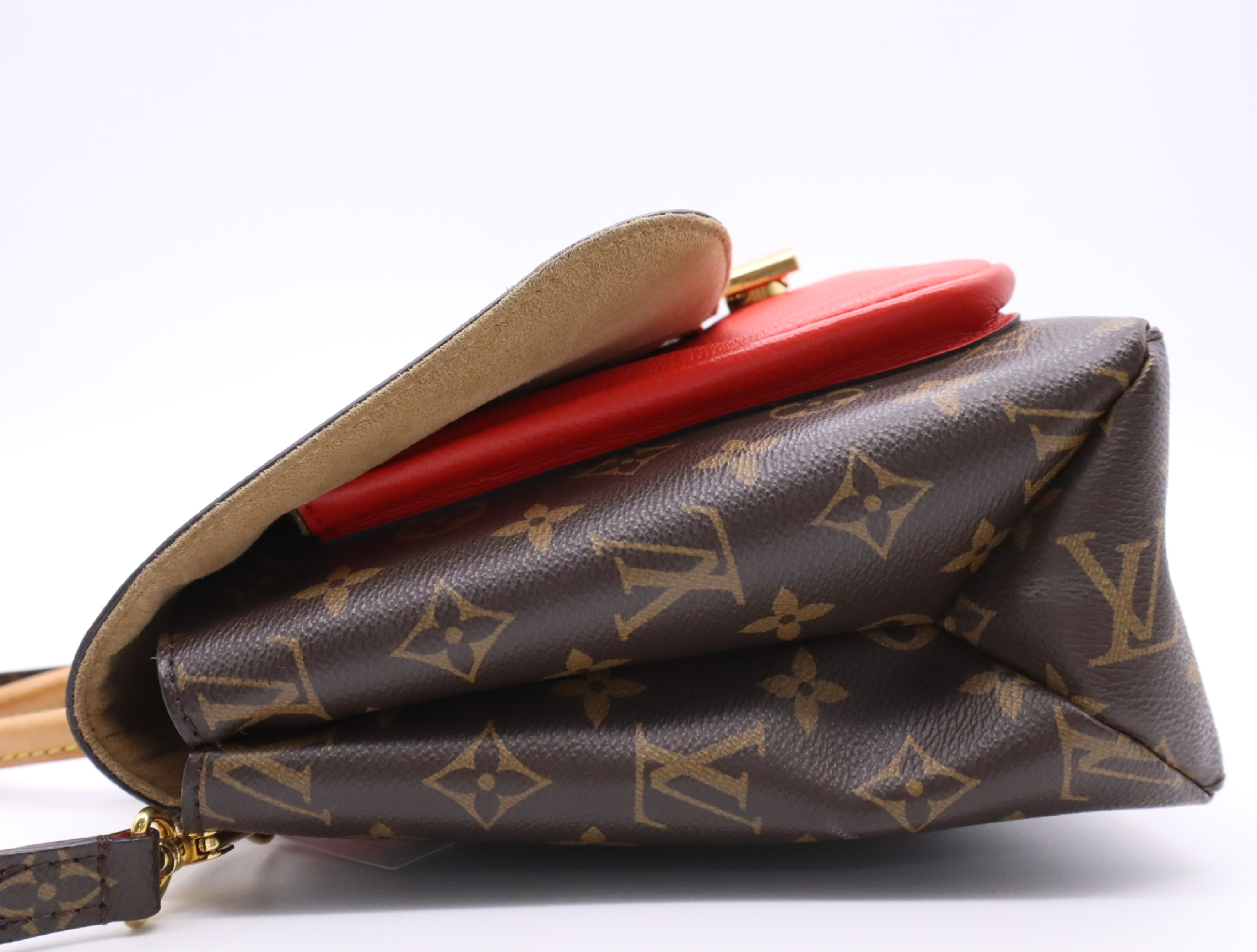M44286 Monogram Marignan Coquelicot Handbag with Shoulder Strap — view 3