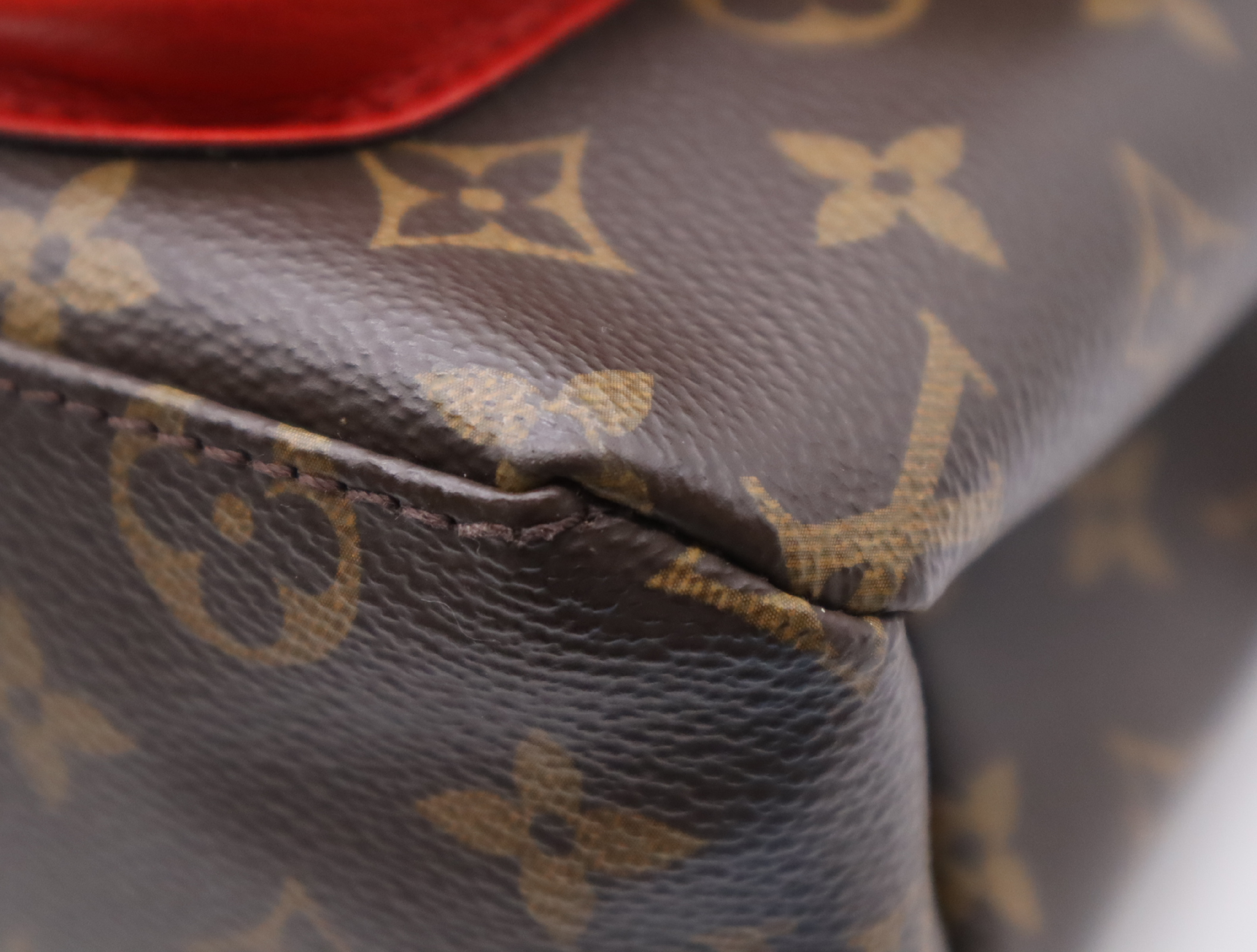 M44286 Monogram Marignan Coquelicot Handbag with Shoulder Strap — view 7