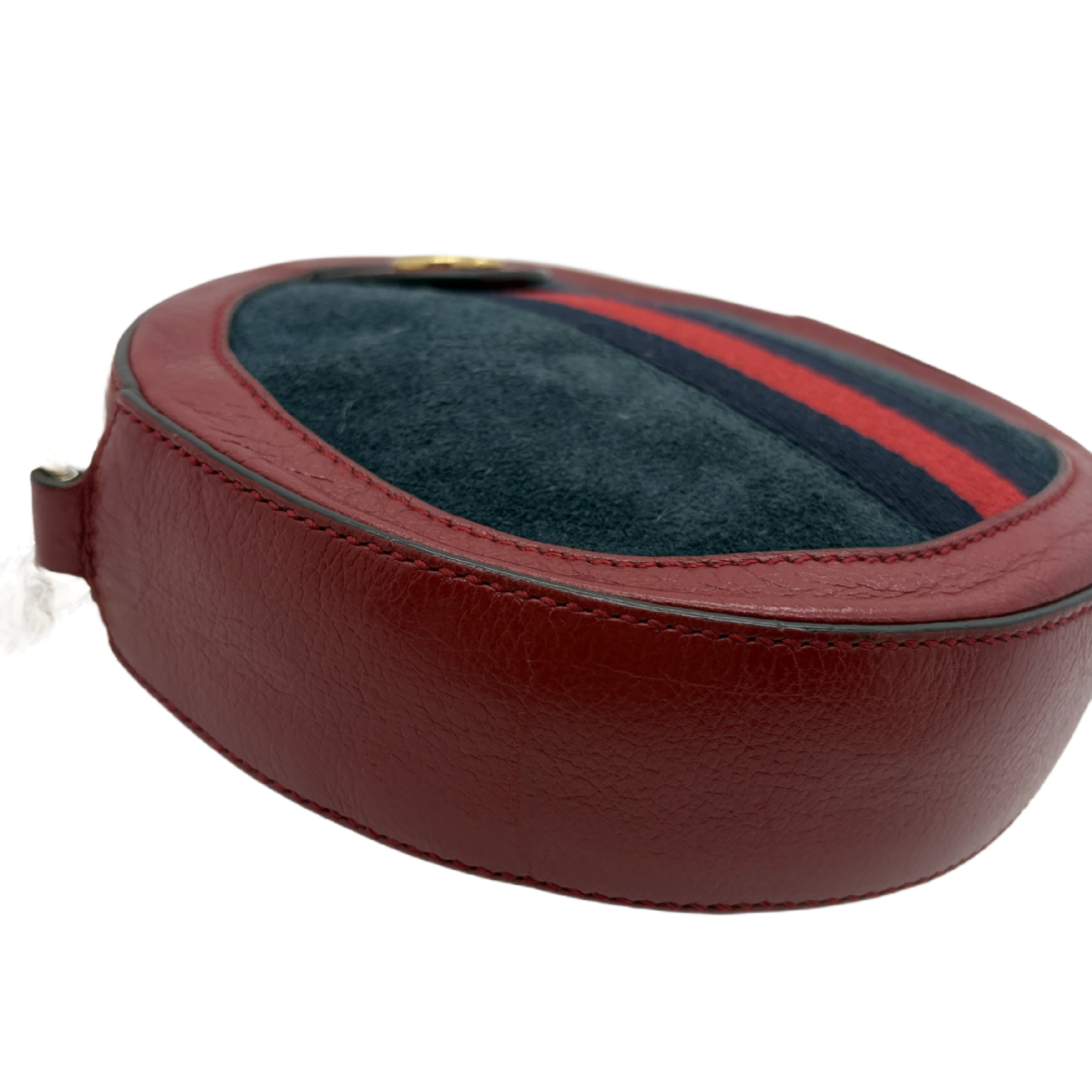 Ophidia Suede Round Mini Shoulder Bag — view 3