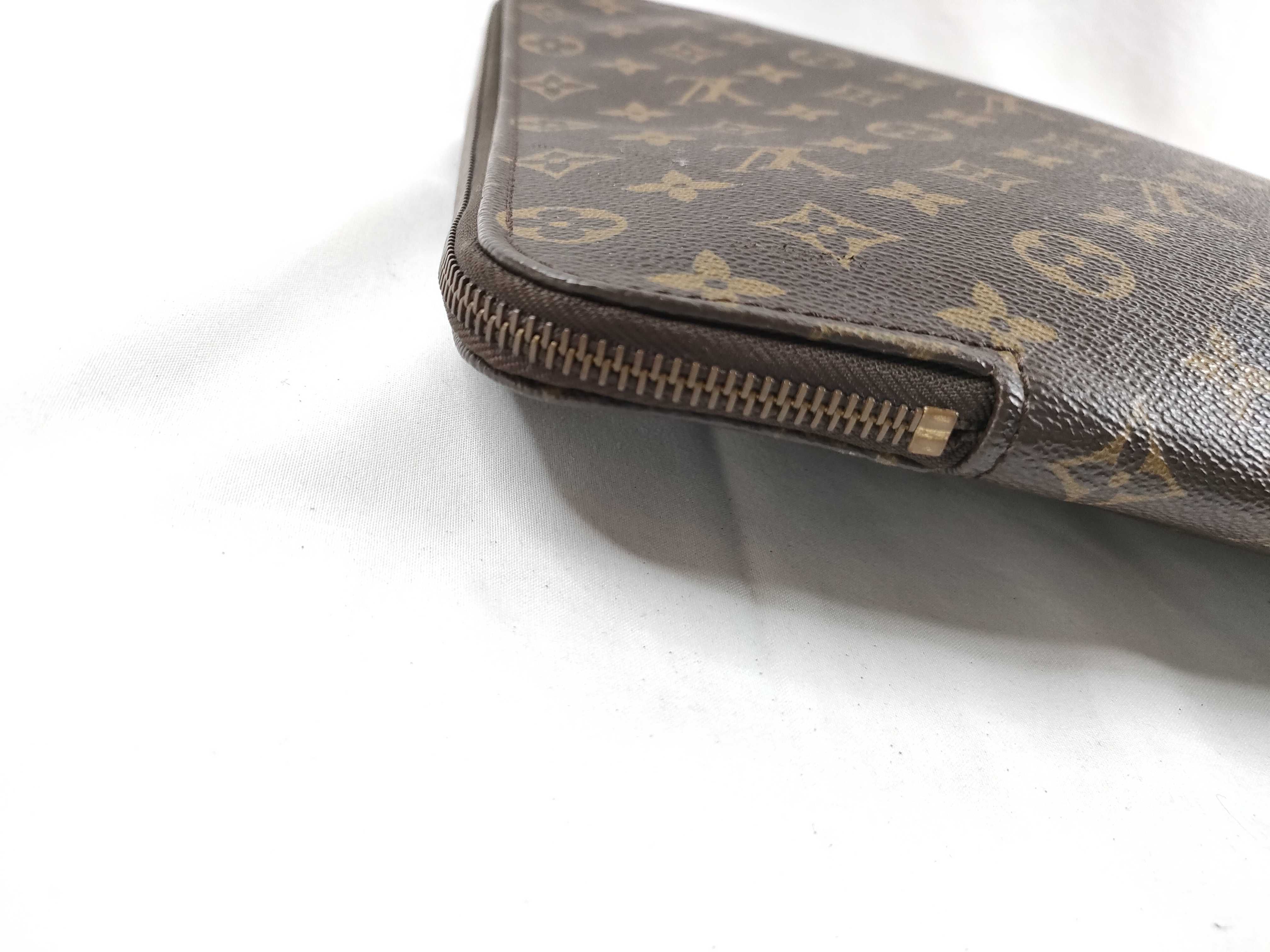 Monogram Louis Vuitton Brown Monogram Pochette Document M53400 Clutch Bag — view 3