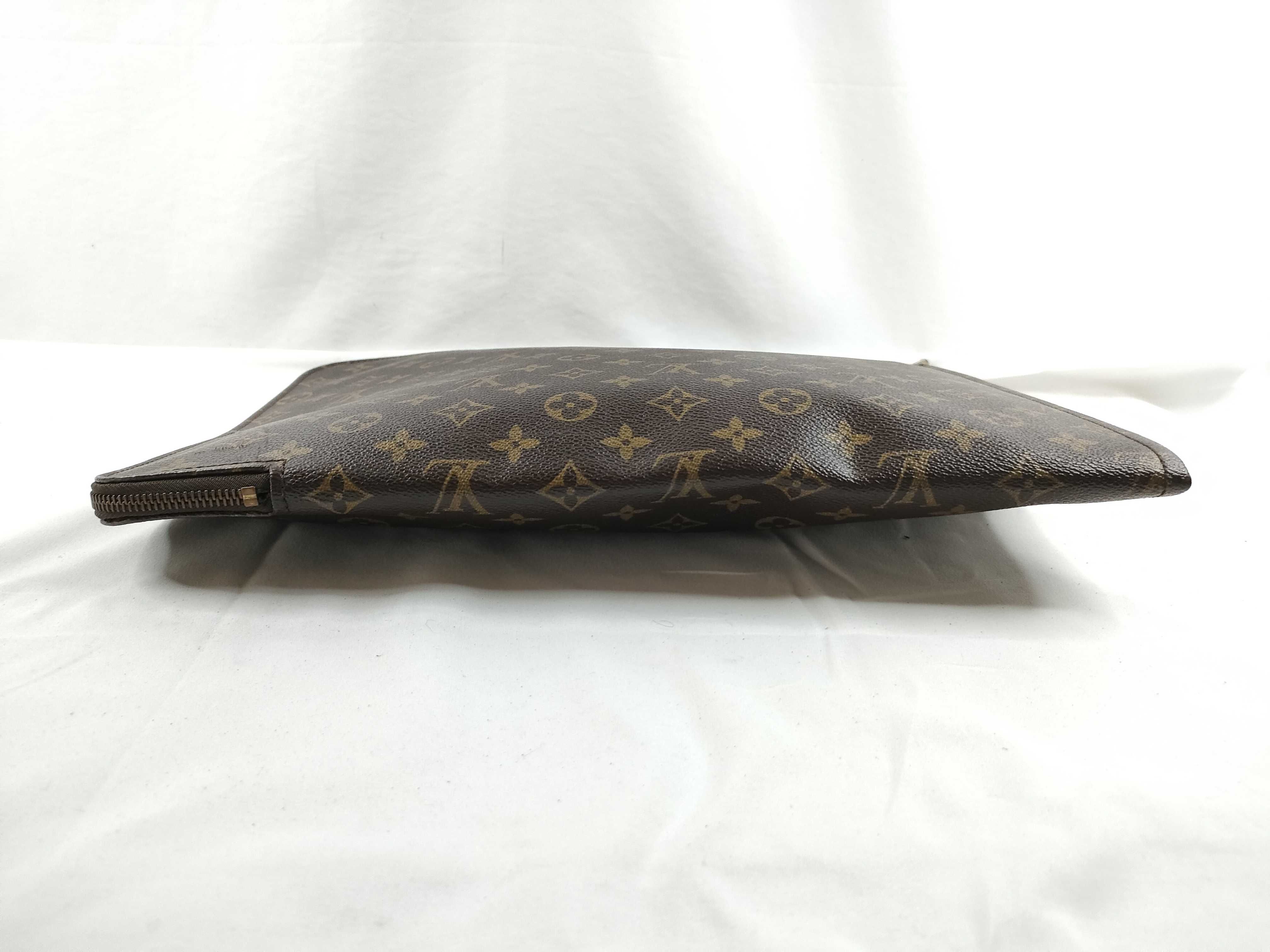 Monogram Louis Vuitton Brown Monogram Pochette Document M53400 Clutch Bag — view 4
