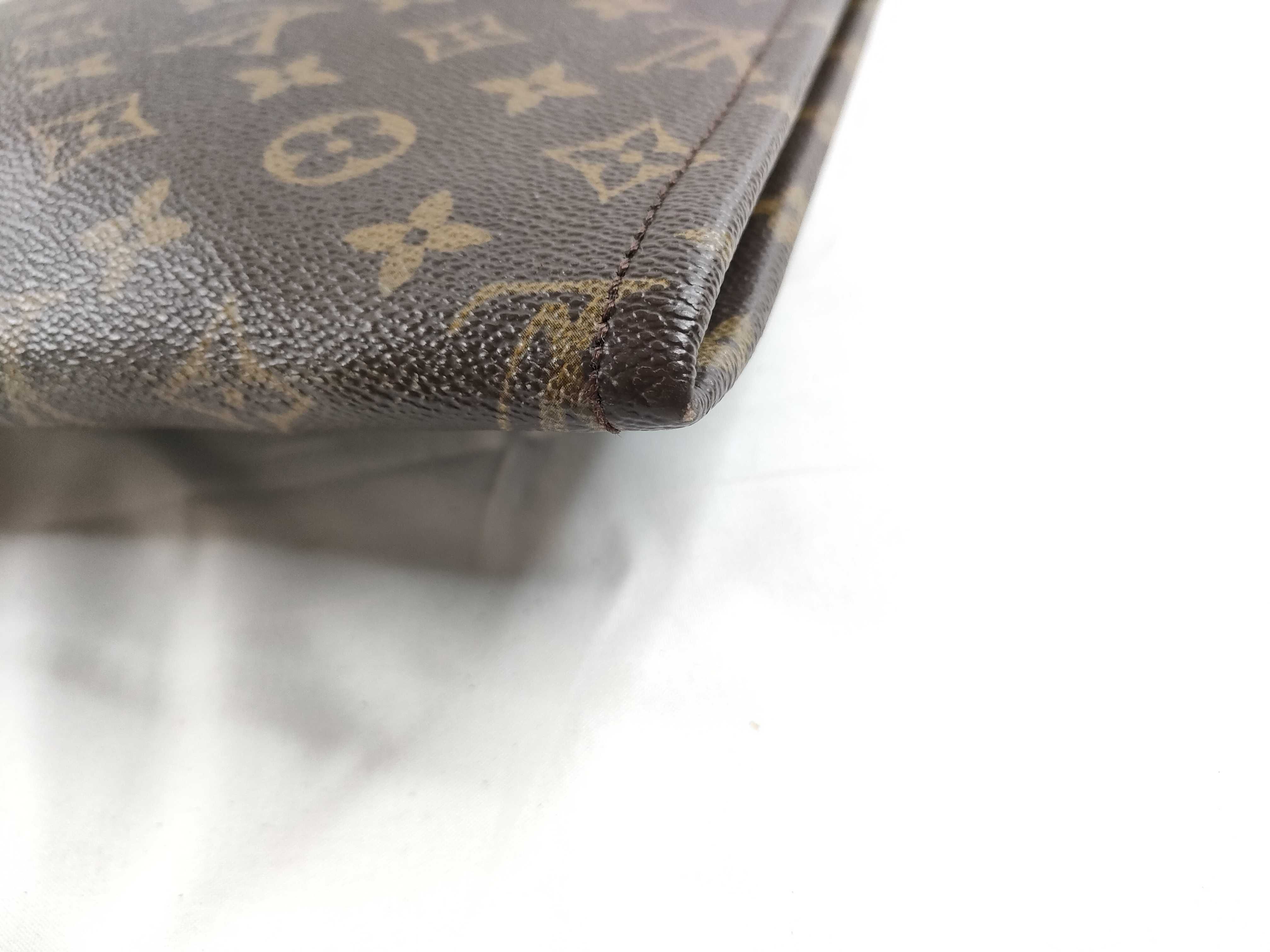 Monogram Louis Vuitton Brown Monogram Pochette Document M53400 Clutch Bag — view 5