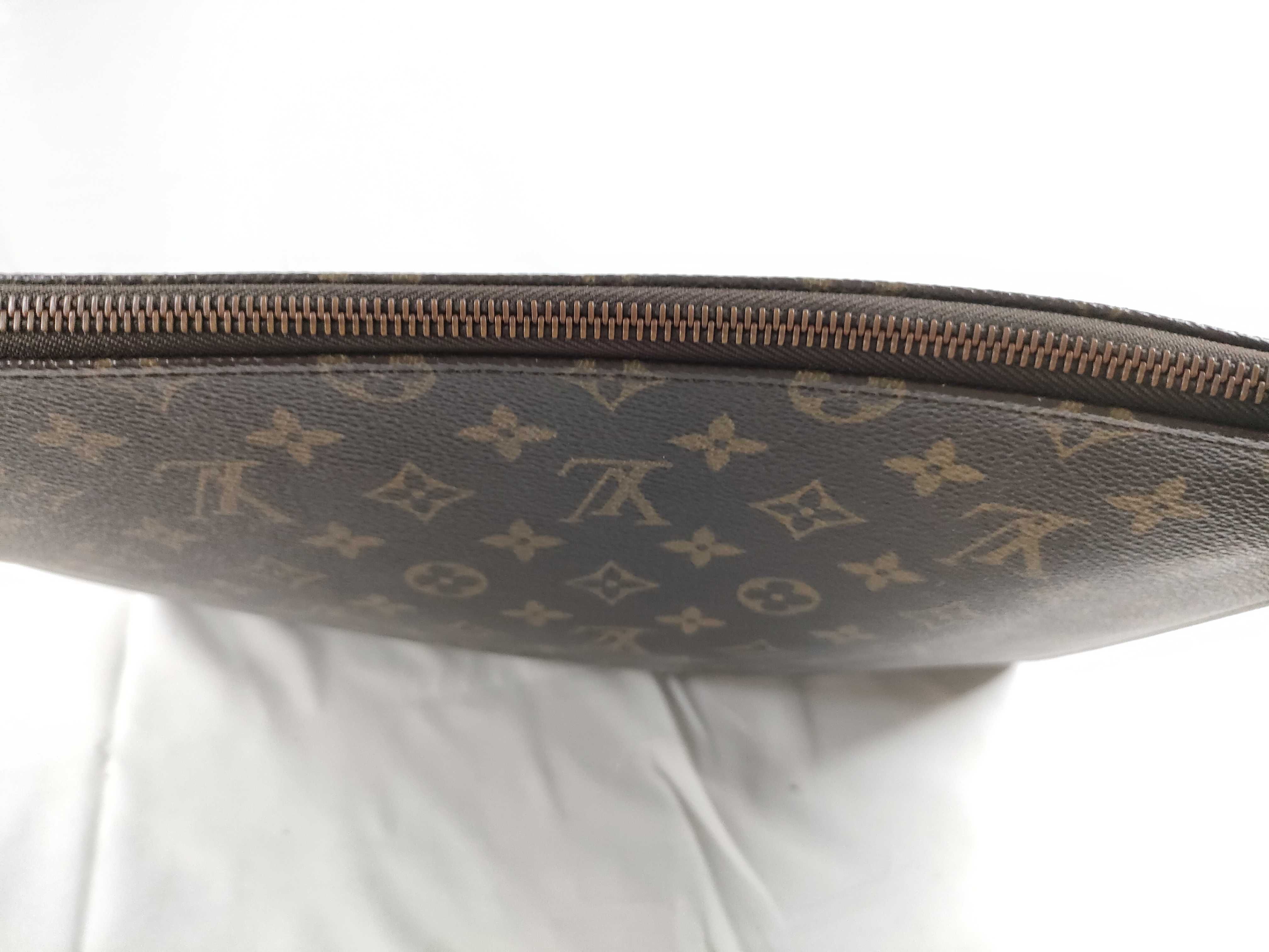 Monogram Louis Vuitton Brown Monogram Pochette Document M53400 Clutch Bag — view 6