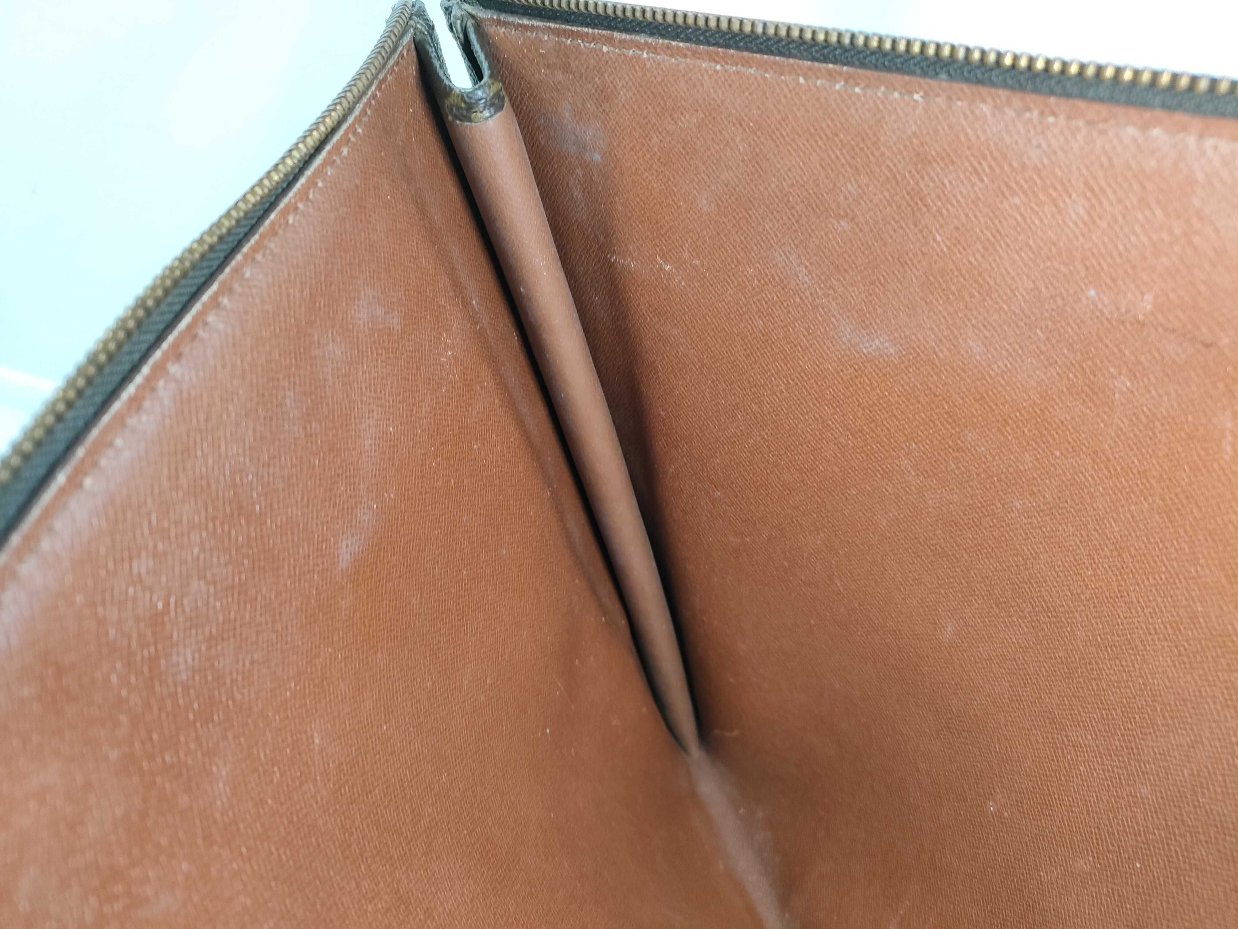 Monogram Louis Vuitton Brown Monogram Pochette Document M53400 Clutch Bag — view 9