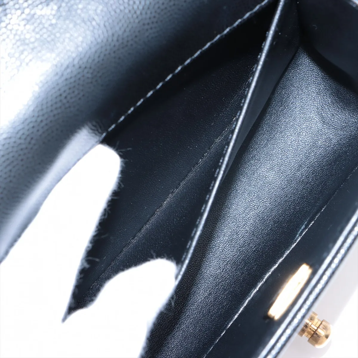 Boy Chanel 20 Small Caviar Skin Chain Shoulder Bag Black Gold Hardware AJ169UX6 Random Plate A67085 — view 8