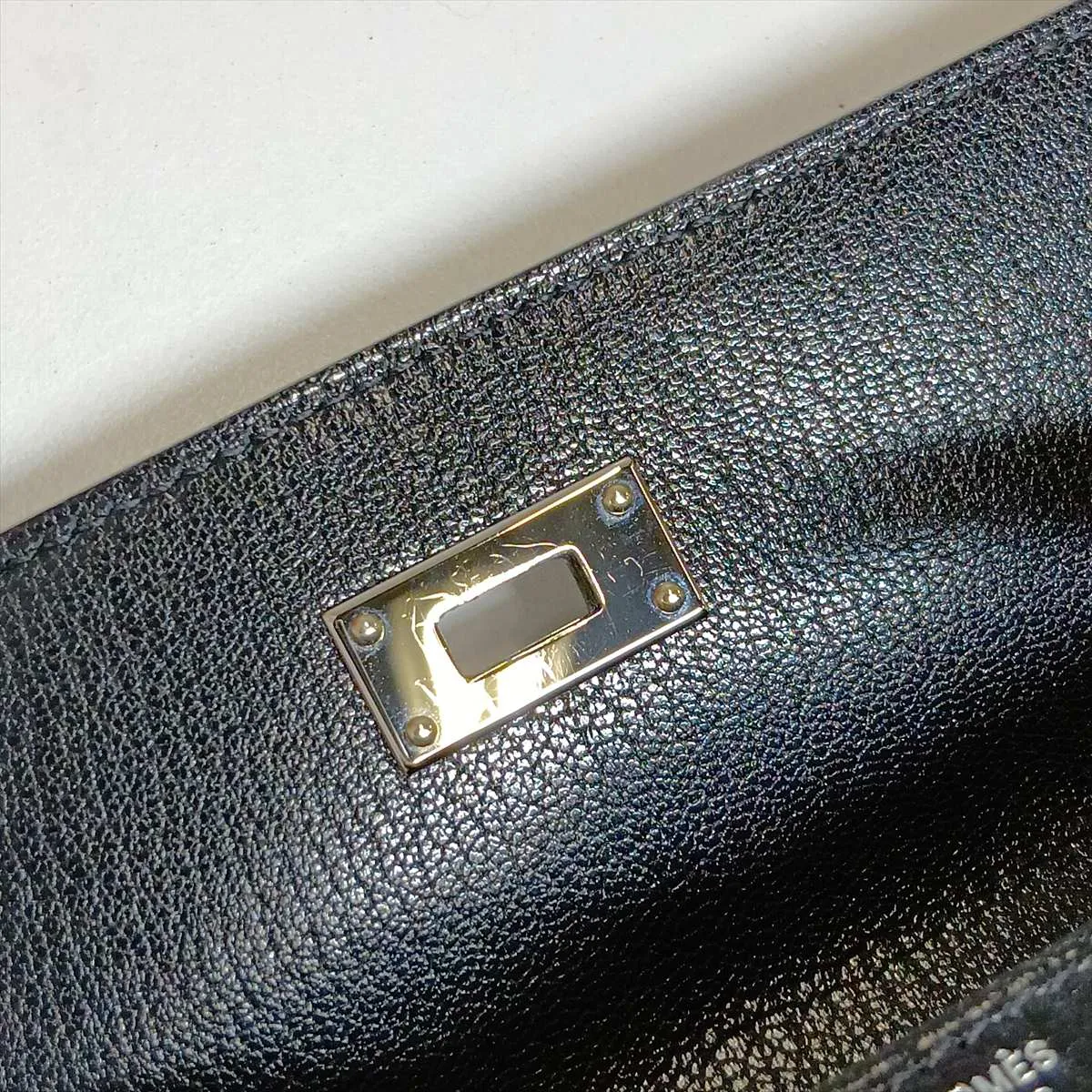 [Individually packaged] Hermes Kelly Wallet To Go Chevre Shamkira Black Silver Hardware K: 2025 — view 13