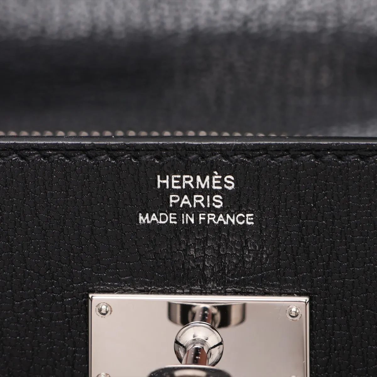 [Individually packaged] Hermes Kelly Wallet To Go Chevre Shamkira Black Silver Hardware K: 2025 — view 9