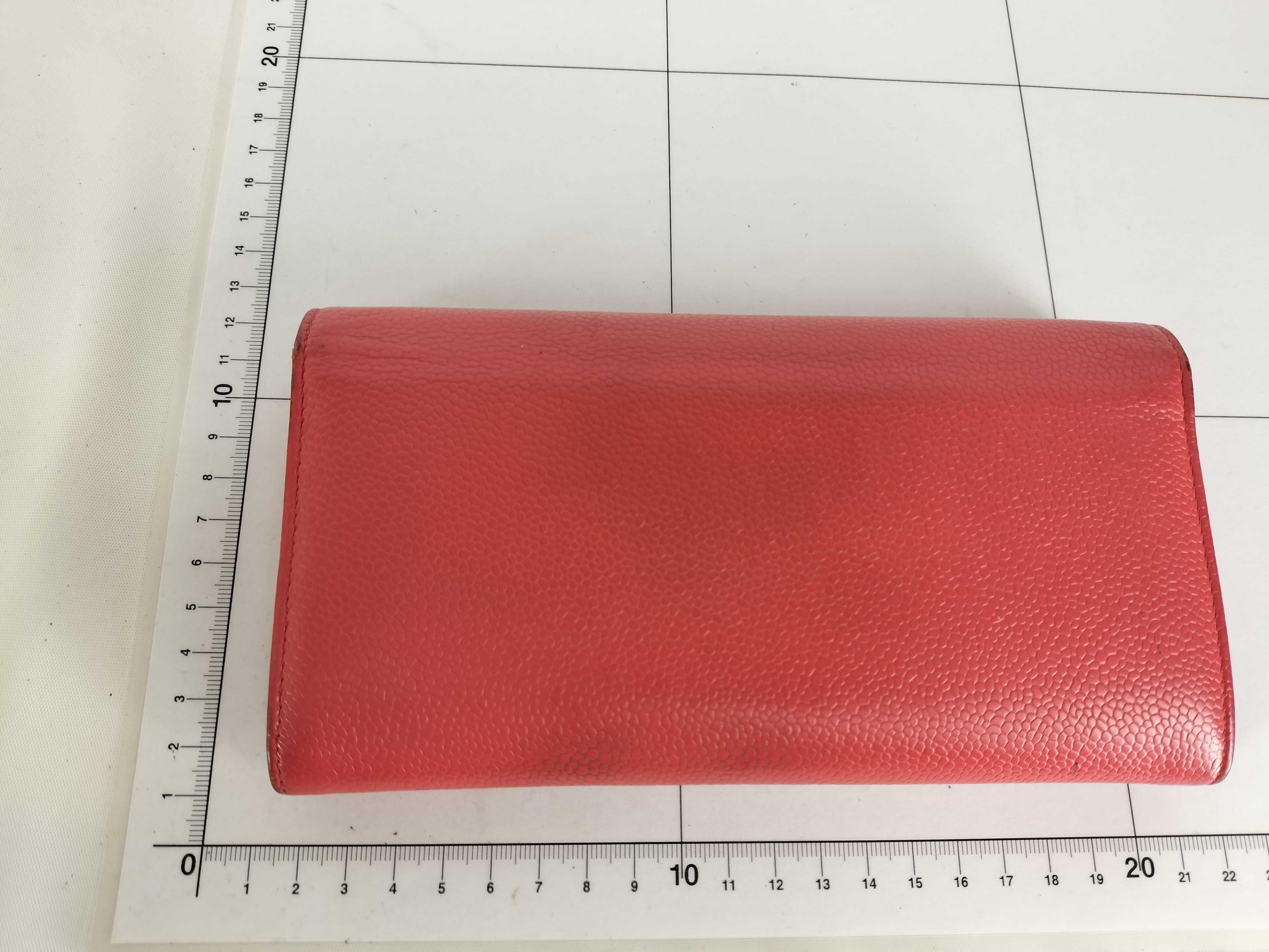 Caviar Skin Coco Mark Long Wallet, Bi-fold, Pink, Series 20s — view 13