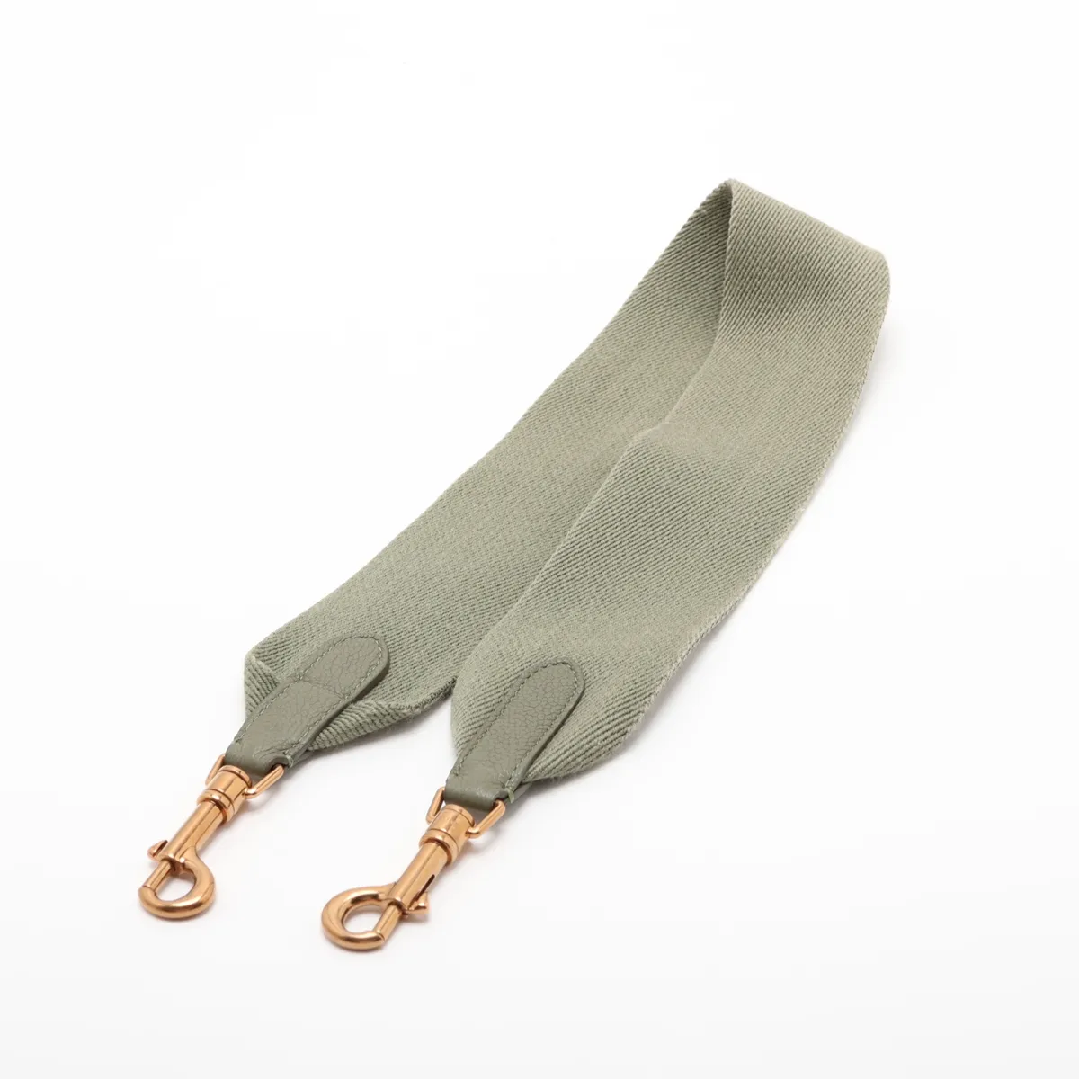 Sangle Bucket Small Leather Shoulder Bag, Khaki — view 5