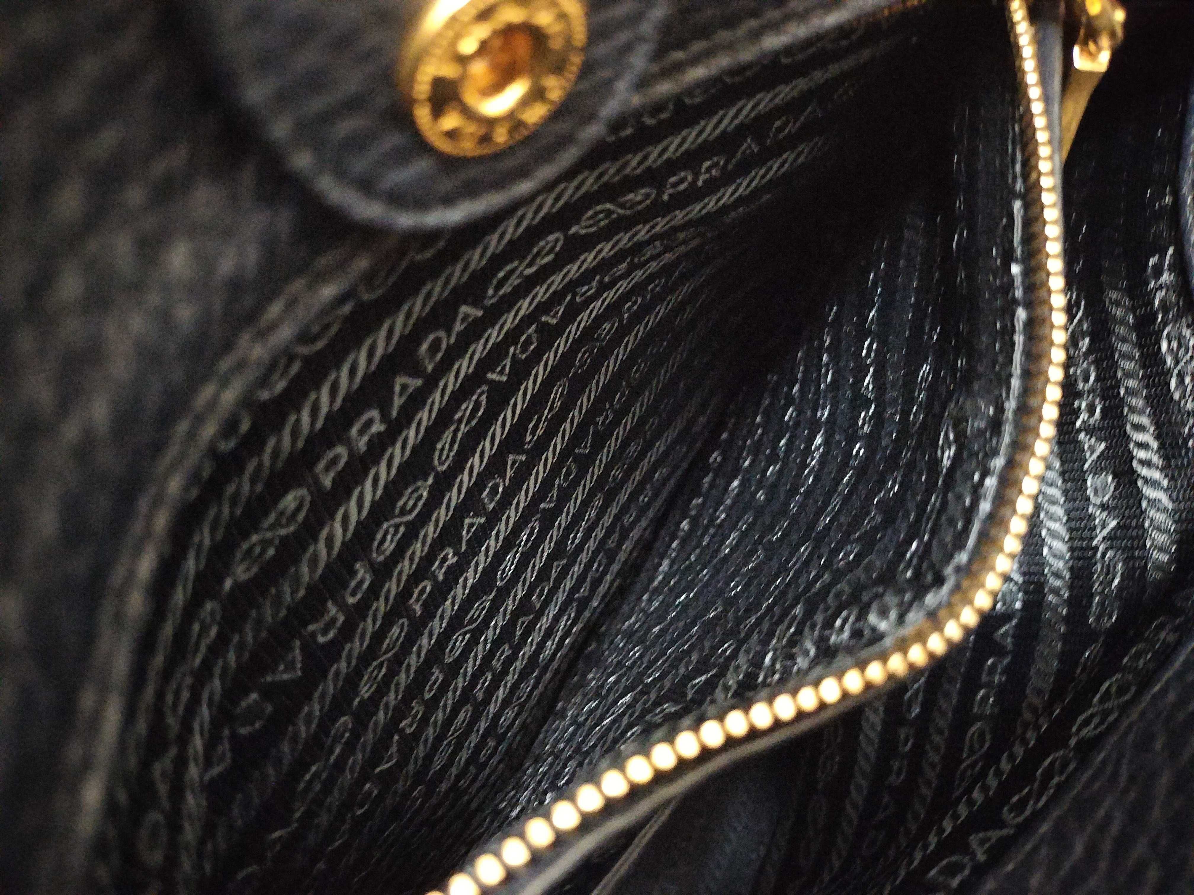 Leather 2-Way Tote Bag, Navy Tote Bag — view 11