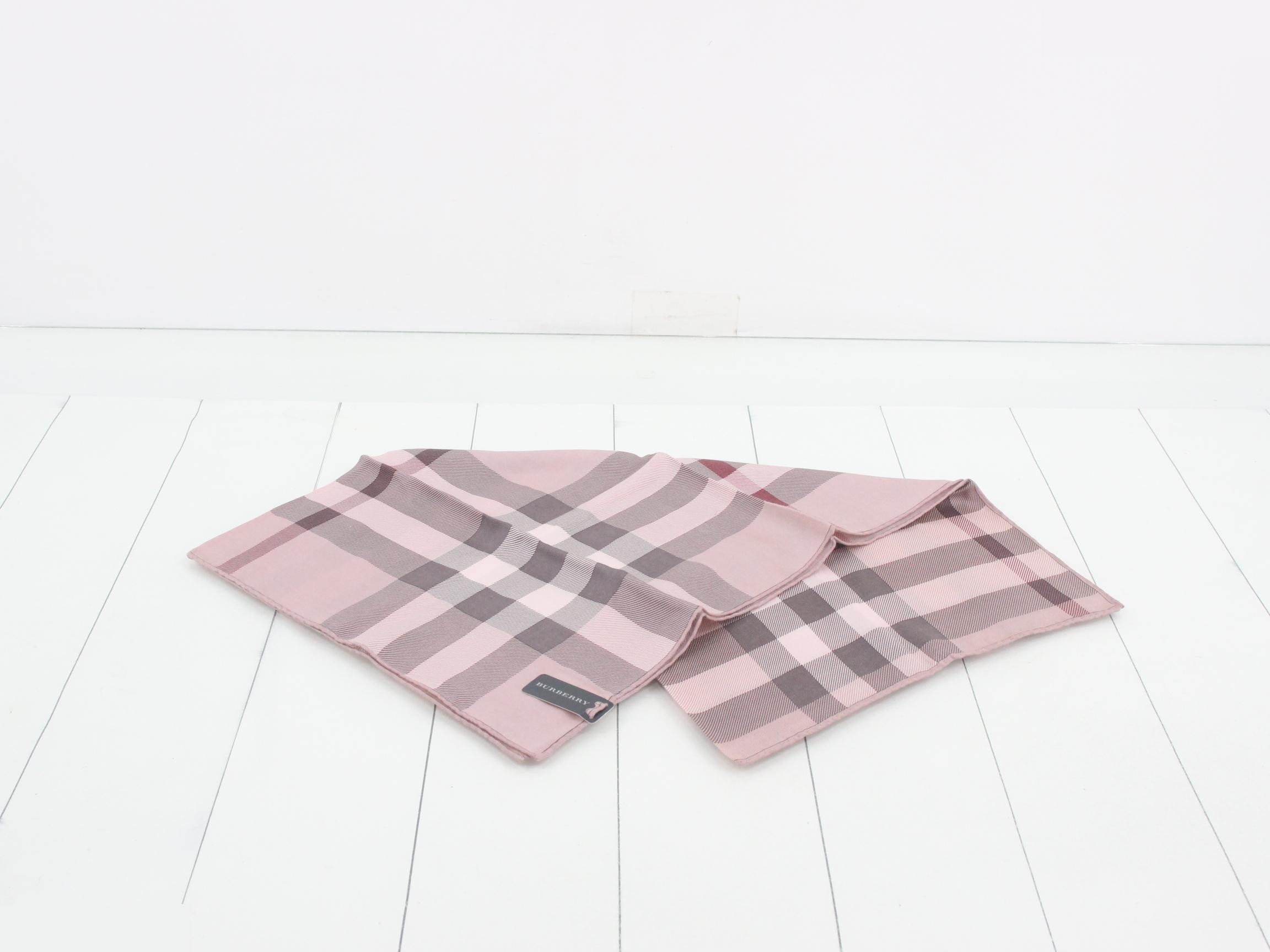 Unused Burberry scarf, 100% silk, with tags. — view 2