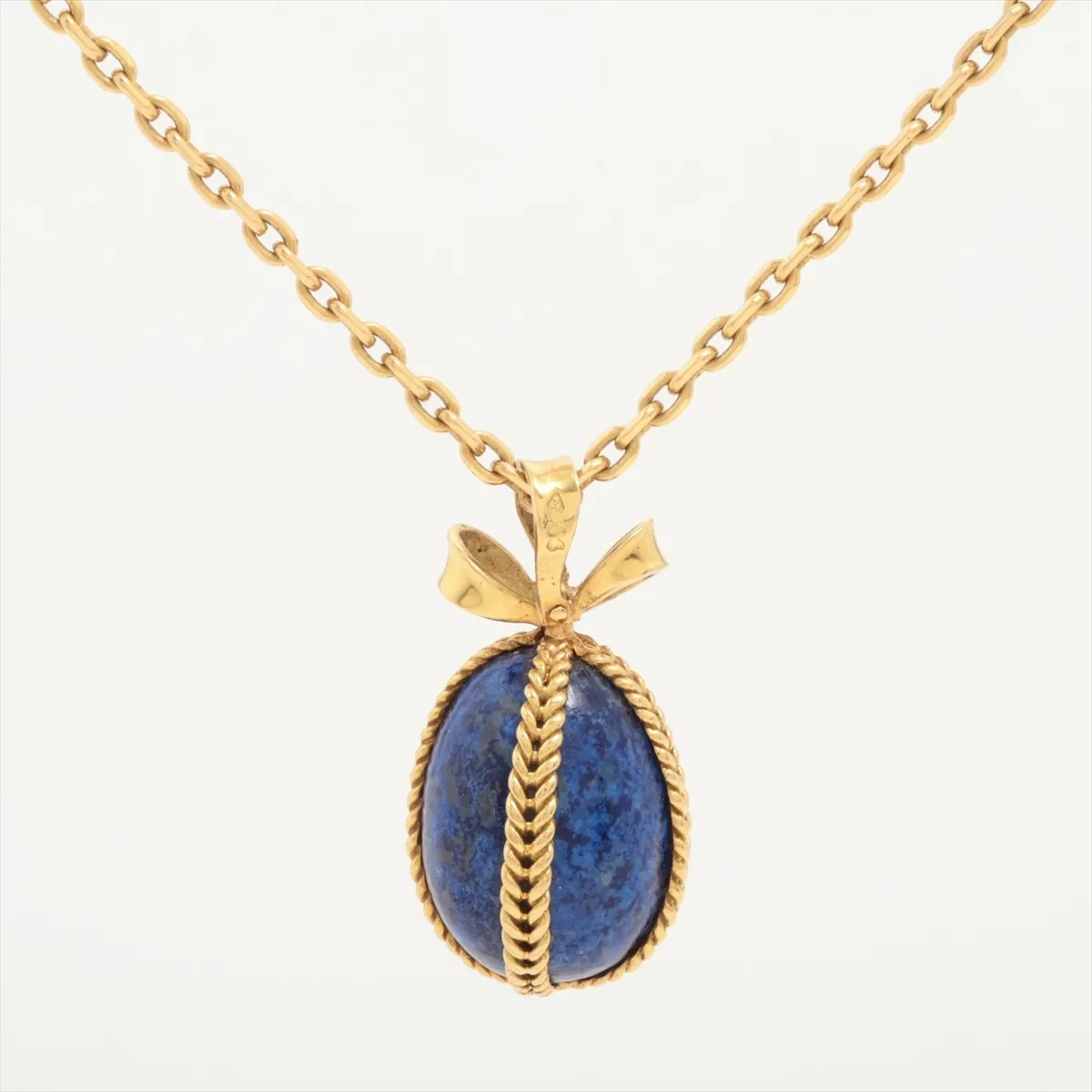 Lapis Lazuli Necklace 750 (Yellow Gold) 32.4g B4079R41 — view 2