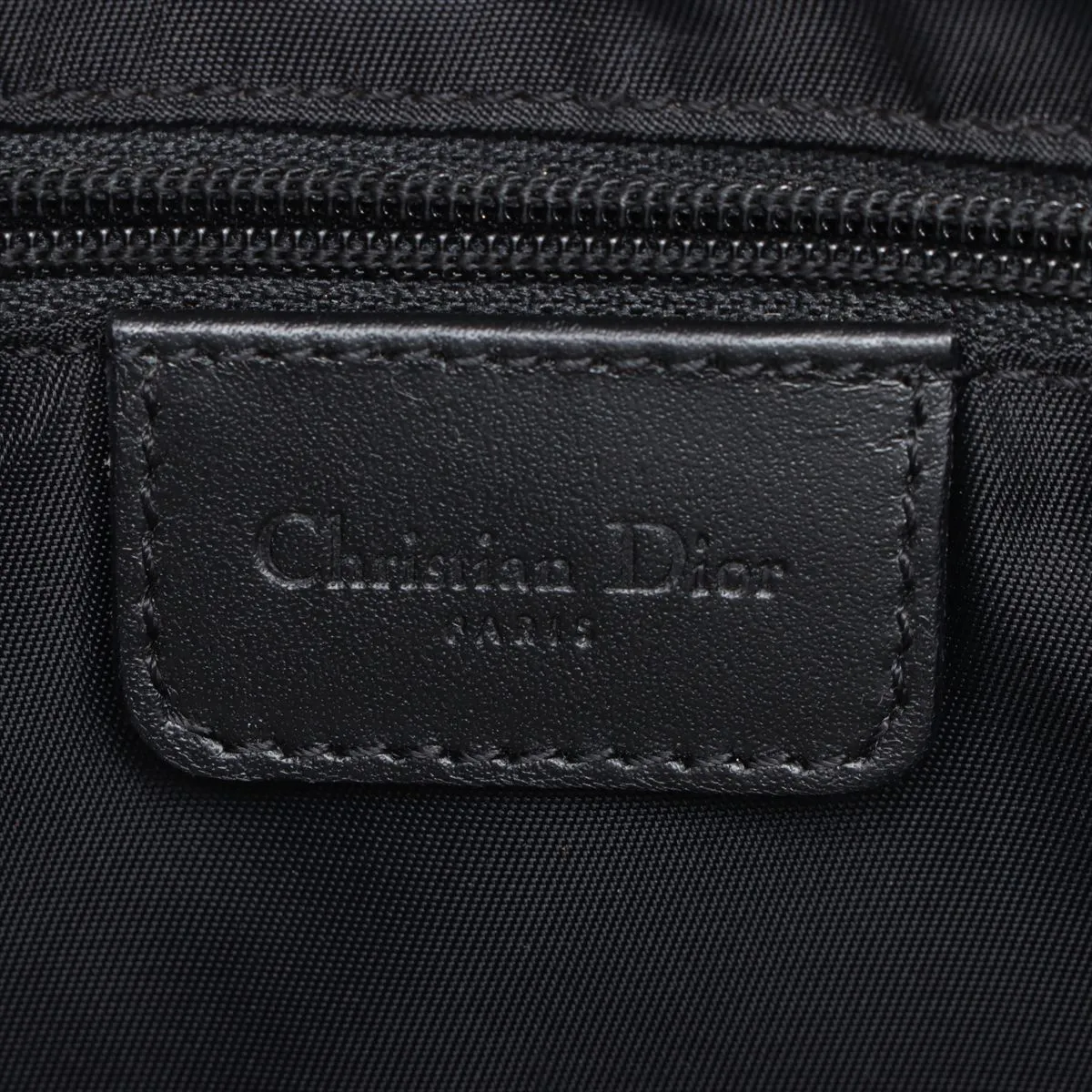 Trotter Saddle Bag Canvas x Leather Handbag Black — view 10