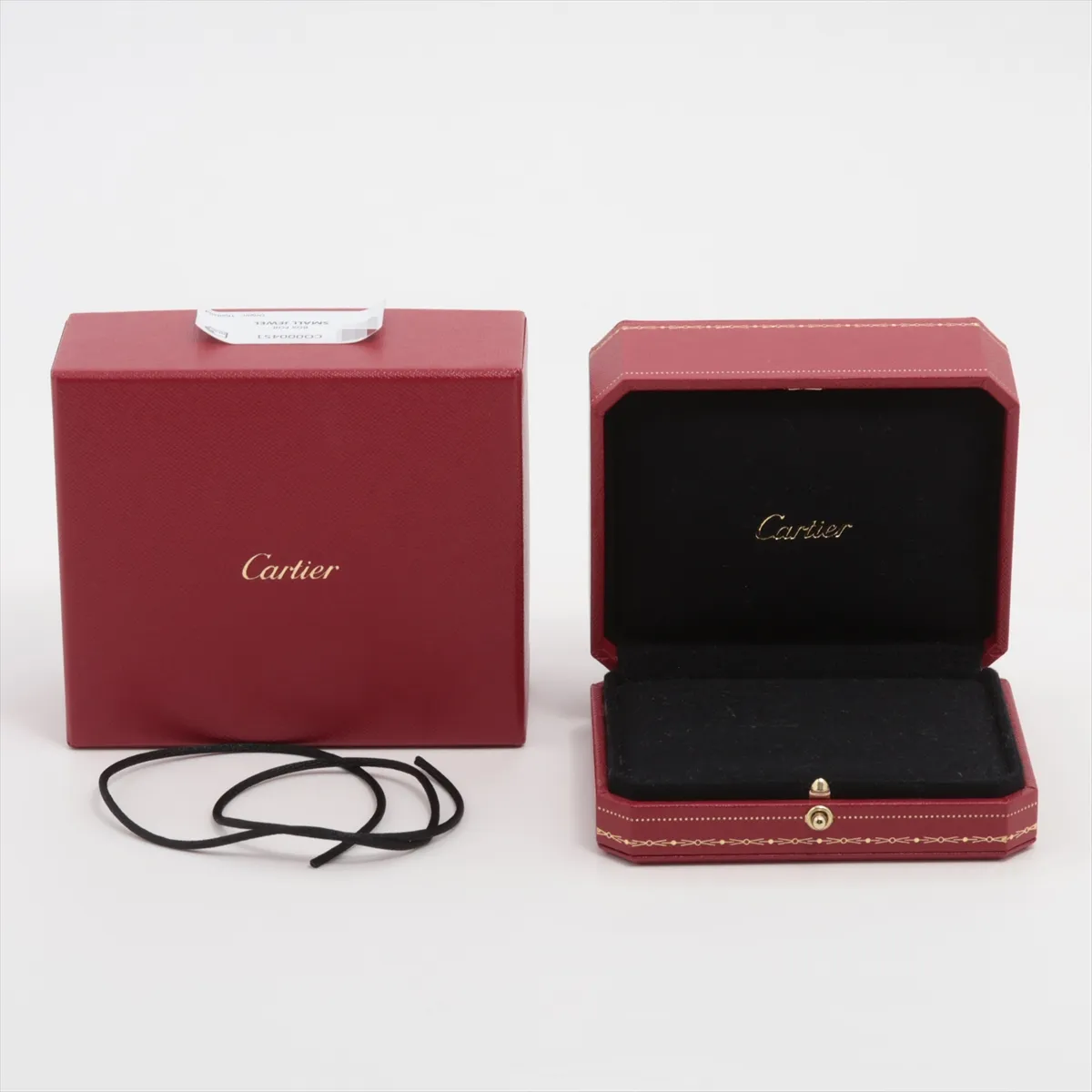 Trinity Cord Bracelet 750 (Yellow Gold x Pink Gold x White Gold) Total 3.1g NPF922 Cord is slightly twisted. Includes one replacement cord. — view 7