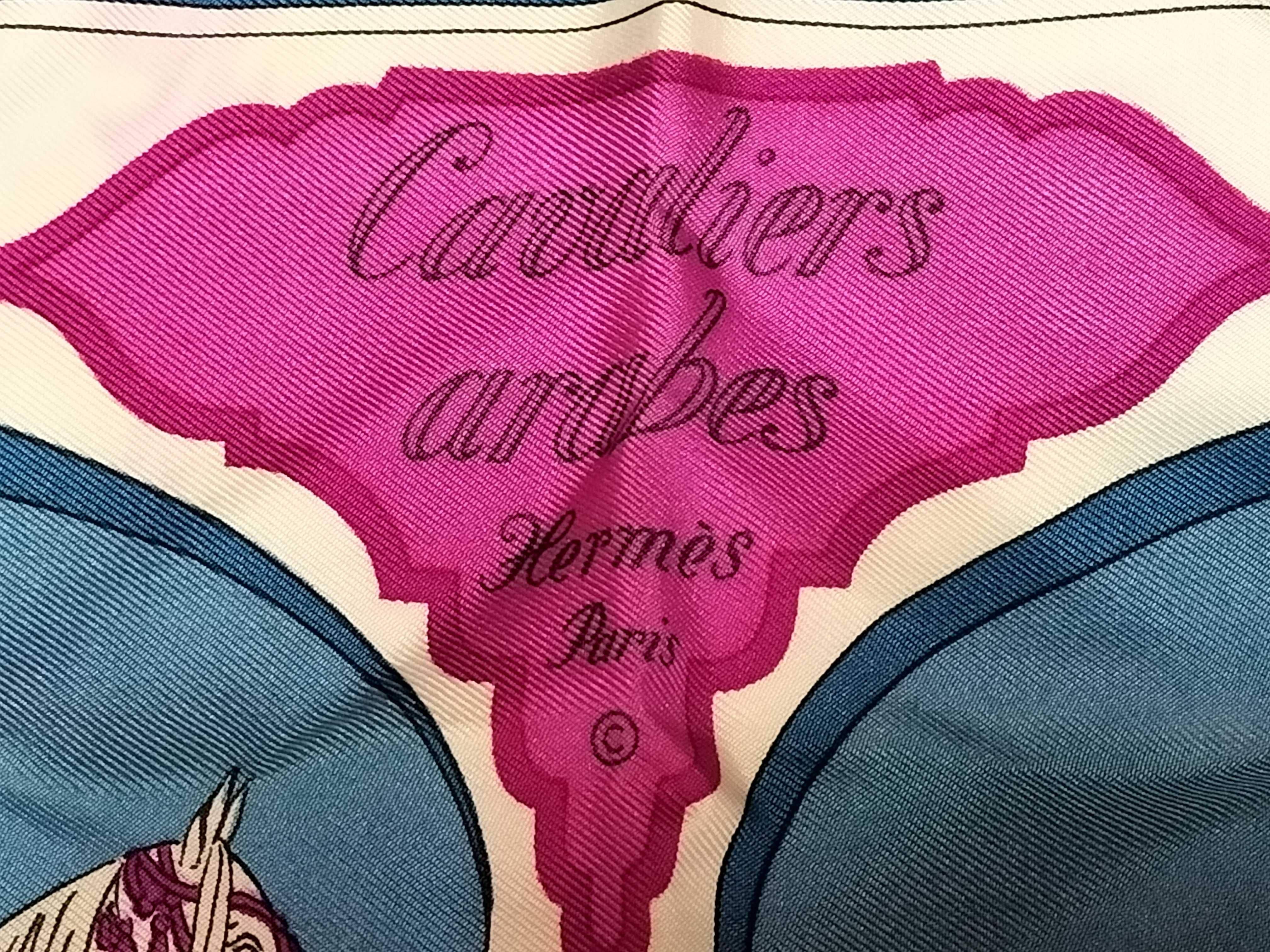 Carre Cavaliers Arabes (Arabian Horses) Blue Other Accessories — view 5