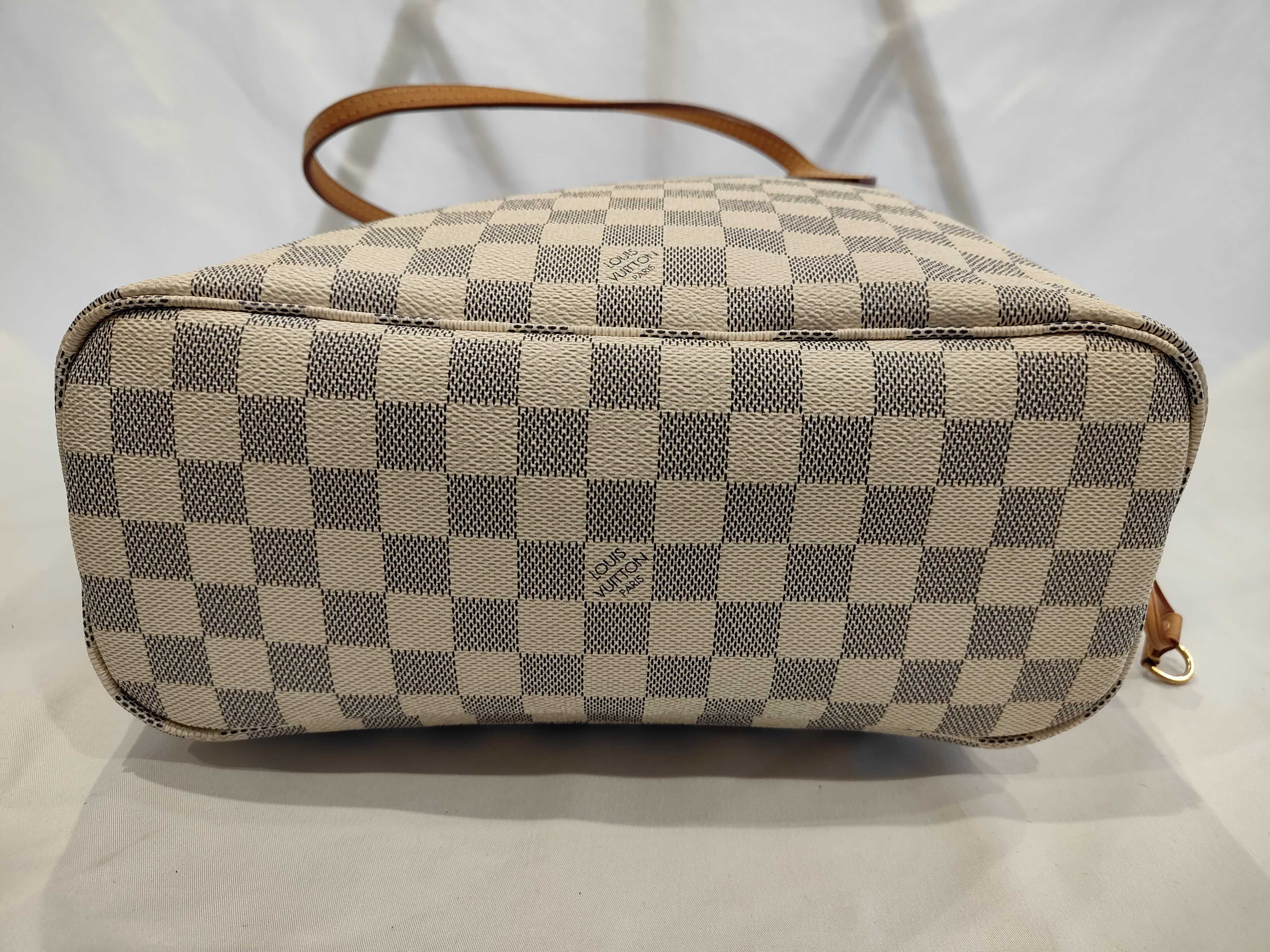 Damier Azur Neverfull PM Tote Bag — view 3
