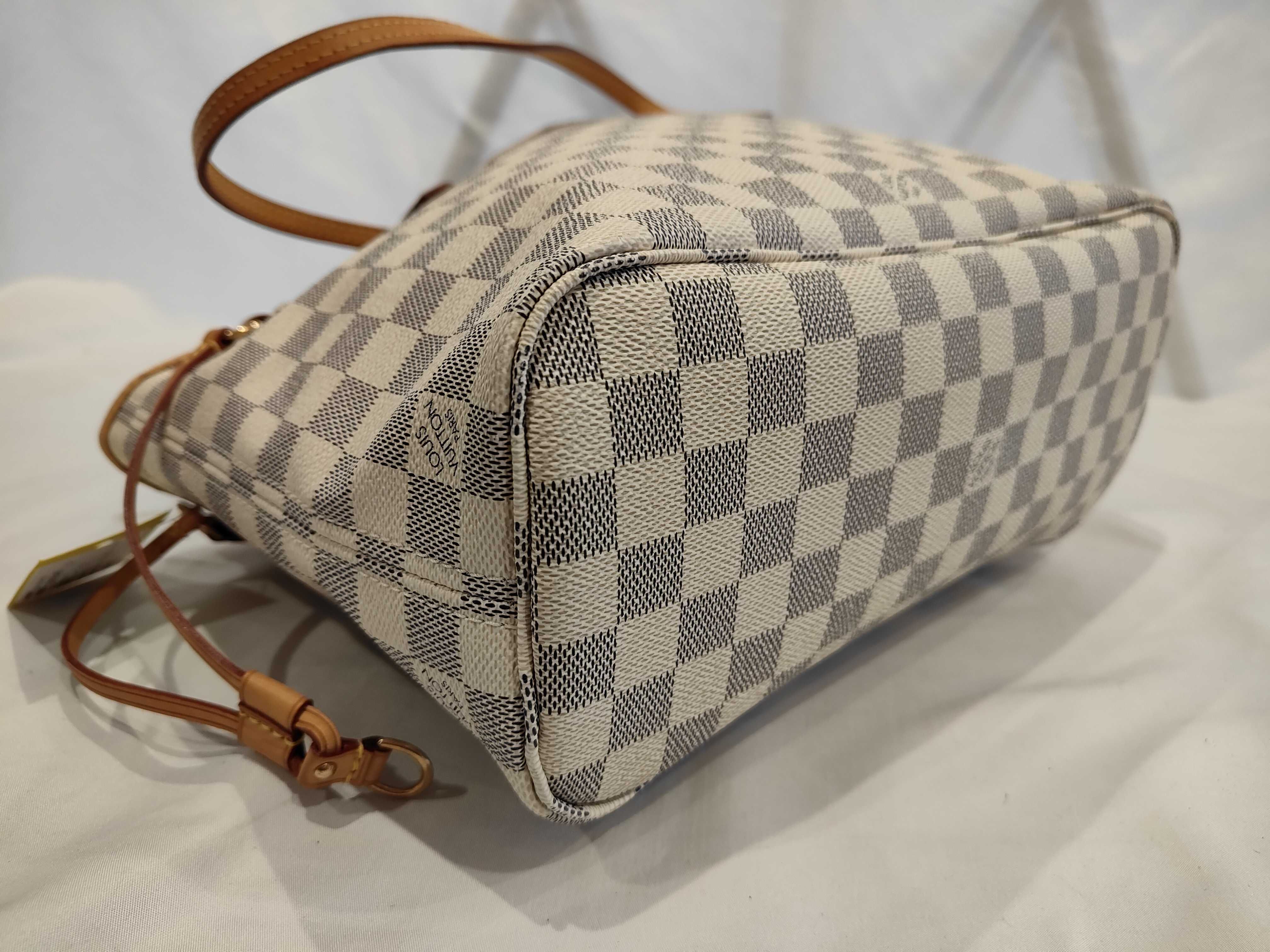 Damier Azur Neverfull PM Tote Bag — view 4