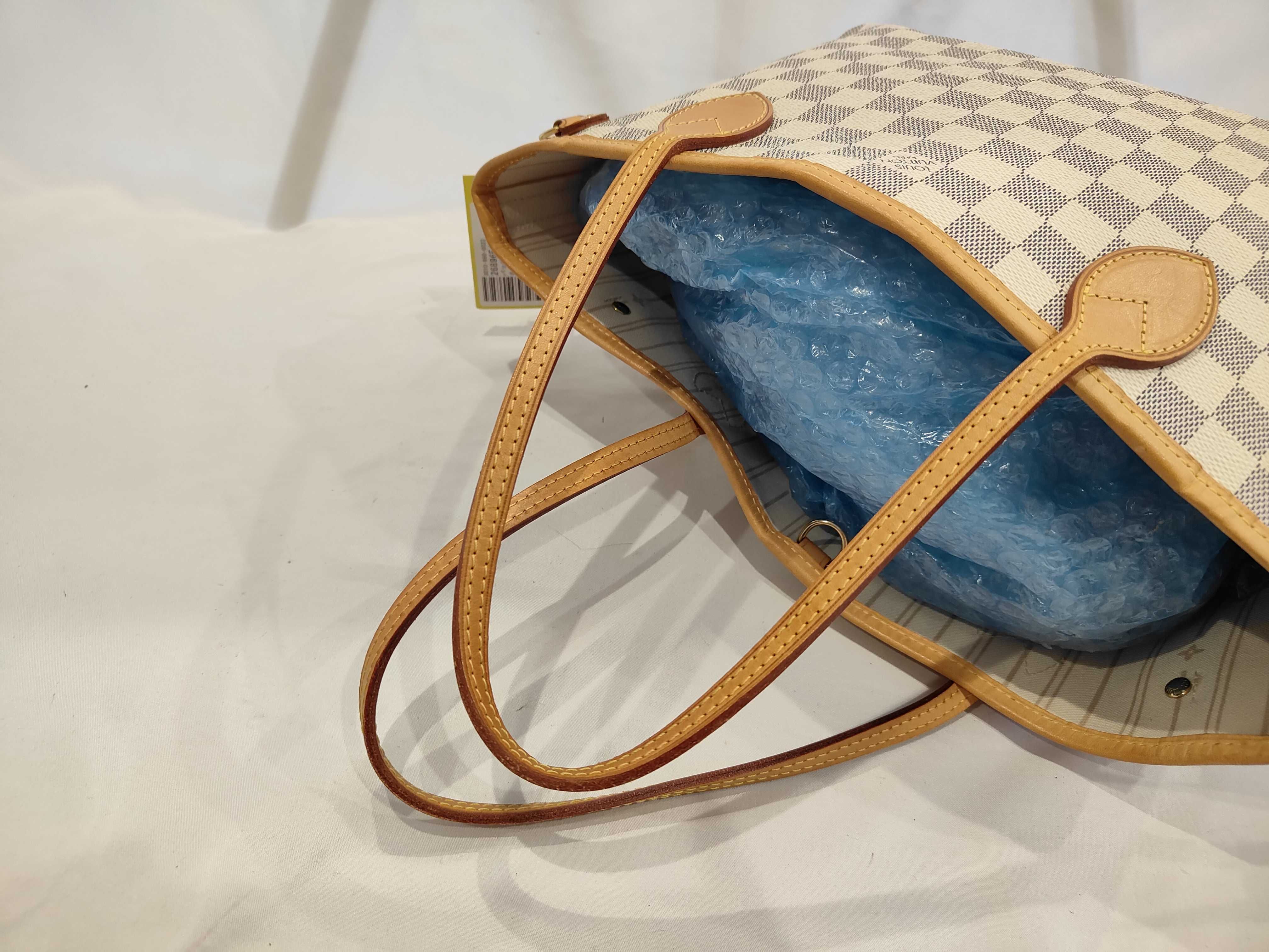 Damier Azur Neverfull PM Tote Bag — view 8