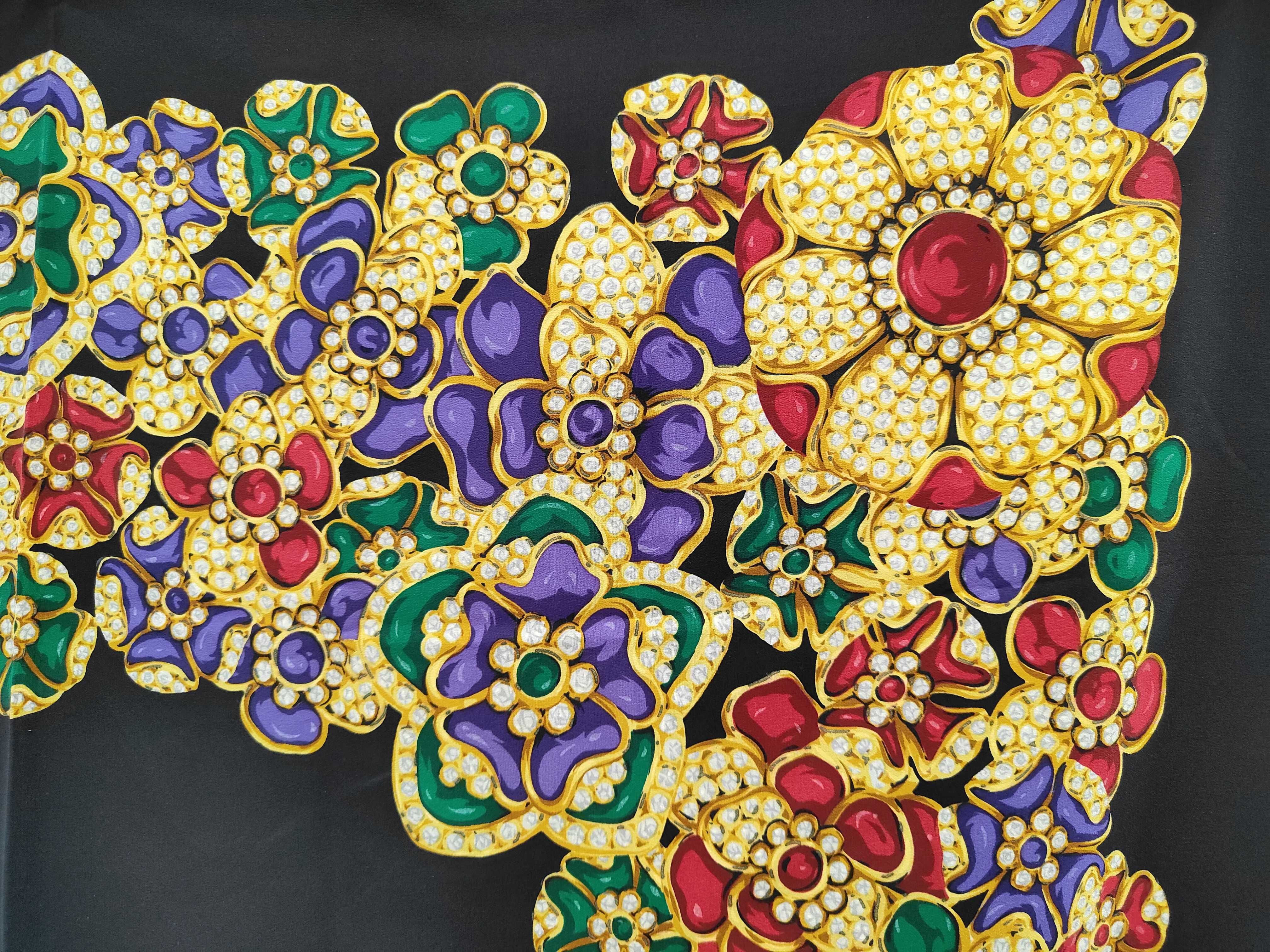 silk scarf with jewel pattern, other accessories. — view 4