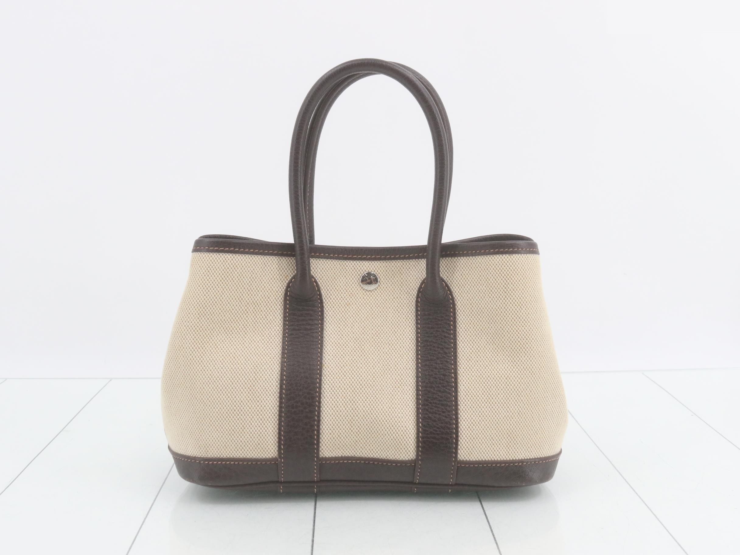 Garden Party TTPM Canvas/Leather Handbag ( I stamp) — view 2