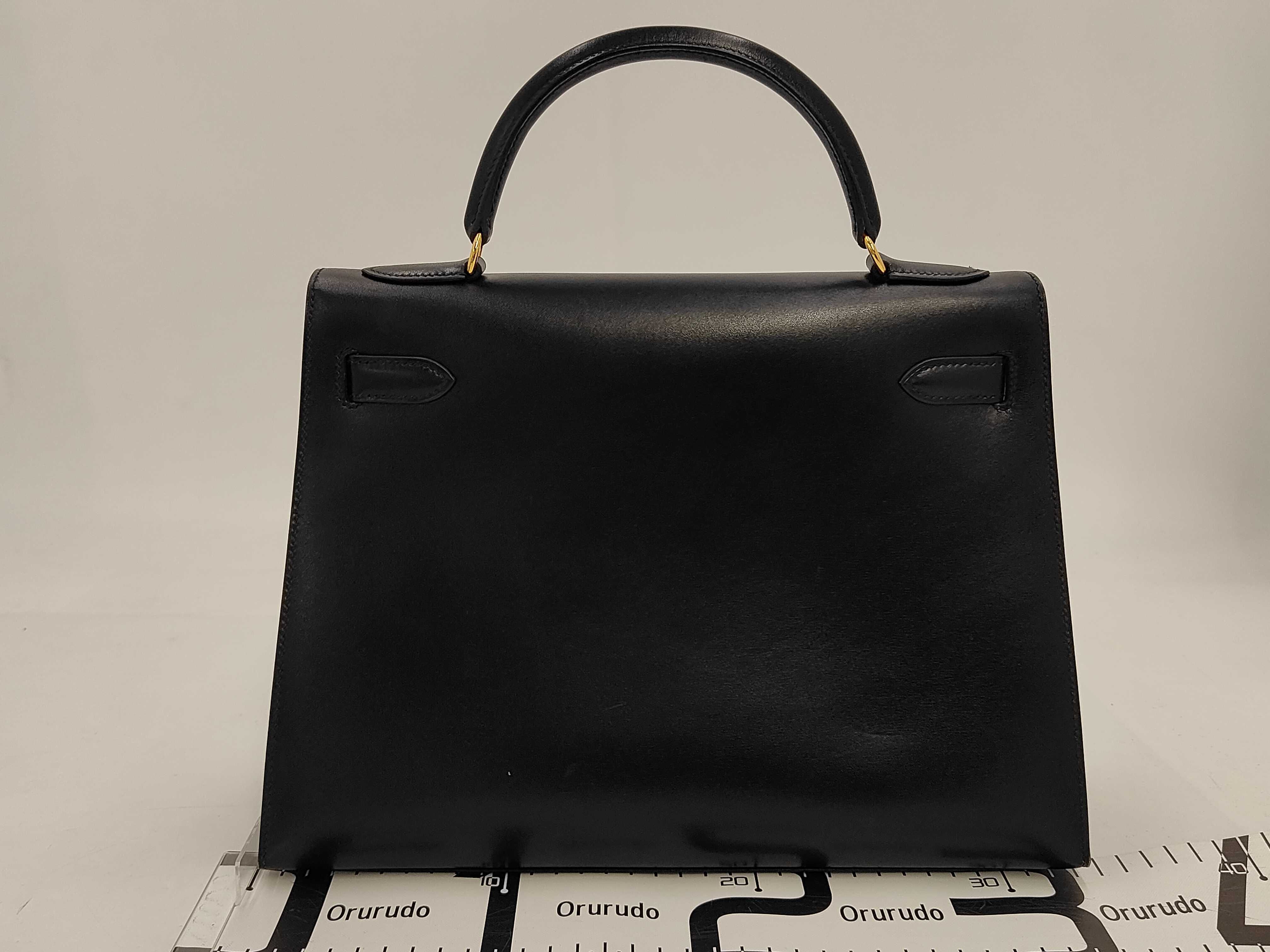 Kelly 32 B stamp, strap, clochette, padlock, key, handbag — view 2
