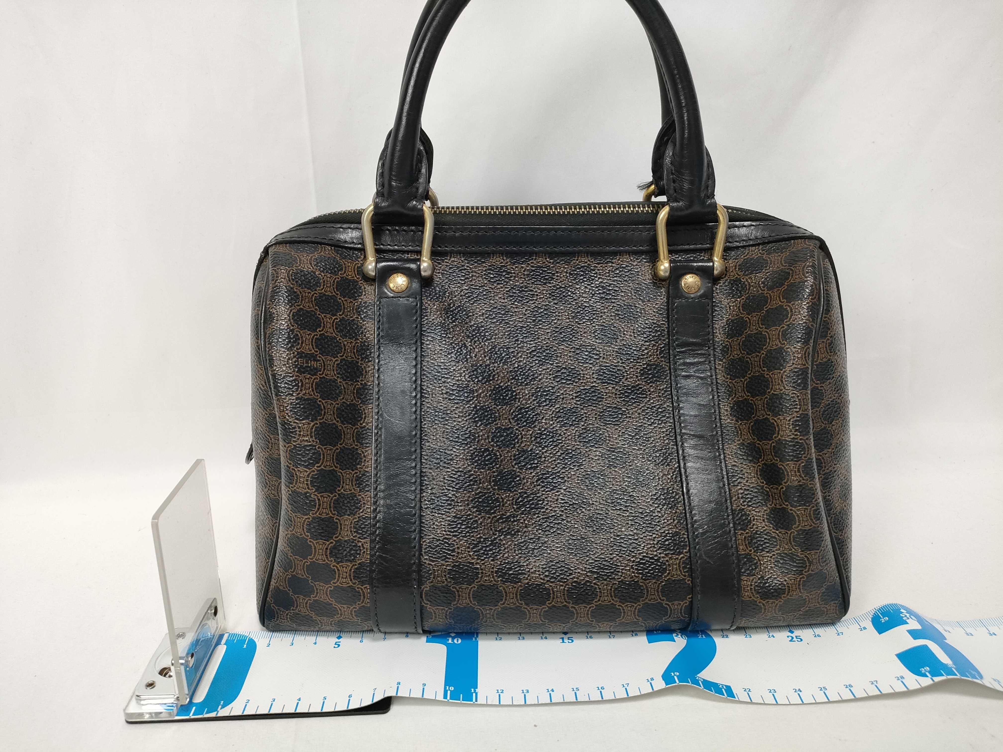 Black Macadam Mini Boston Triomphe Bag Handbag — view 2