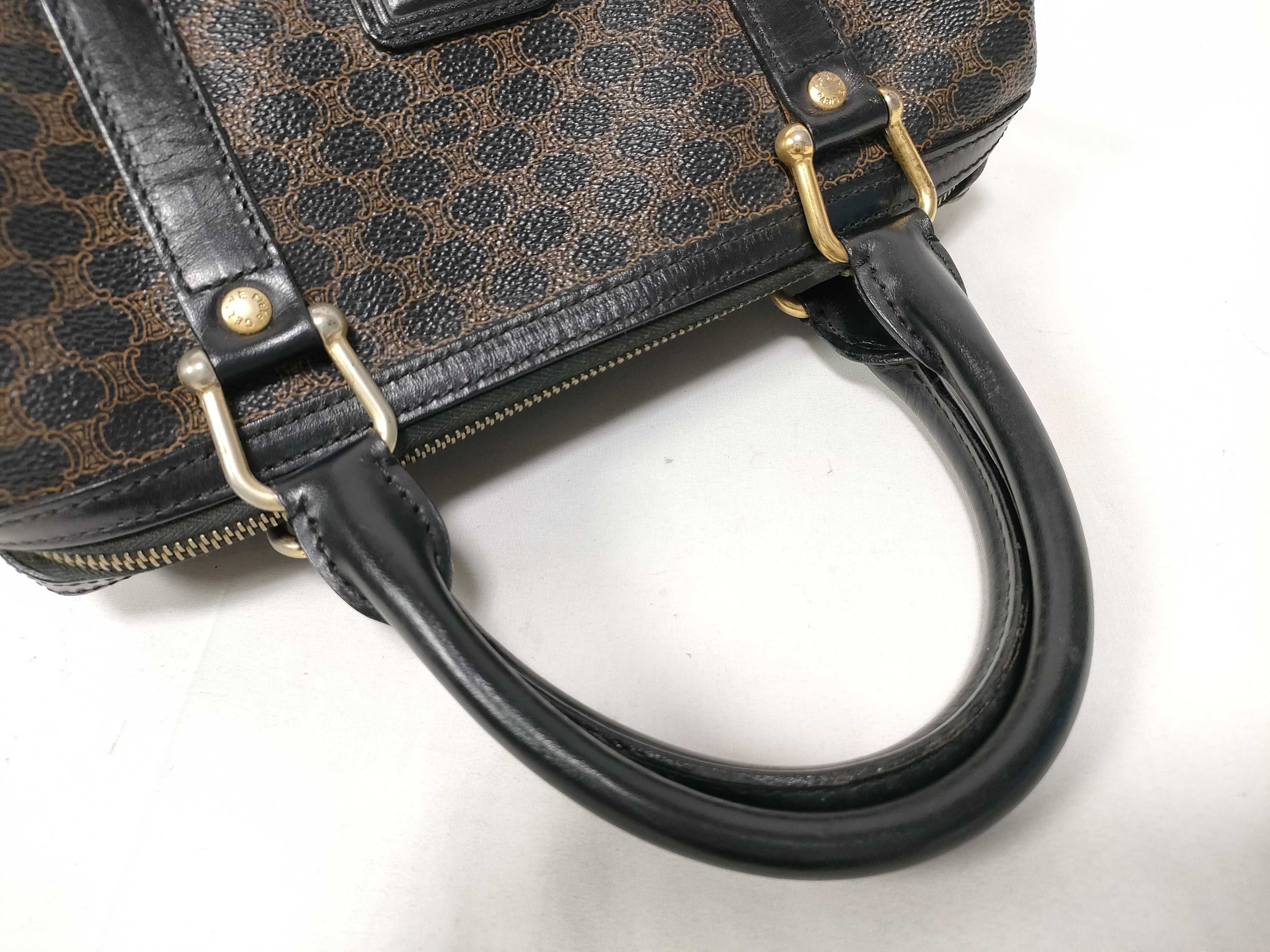 Black Macadam Mini Boston Triomphe Bag Handbag — view 11