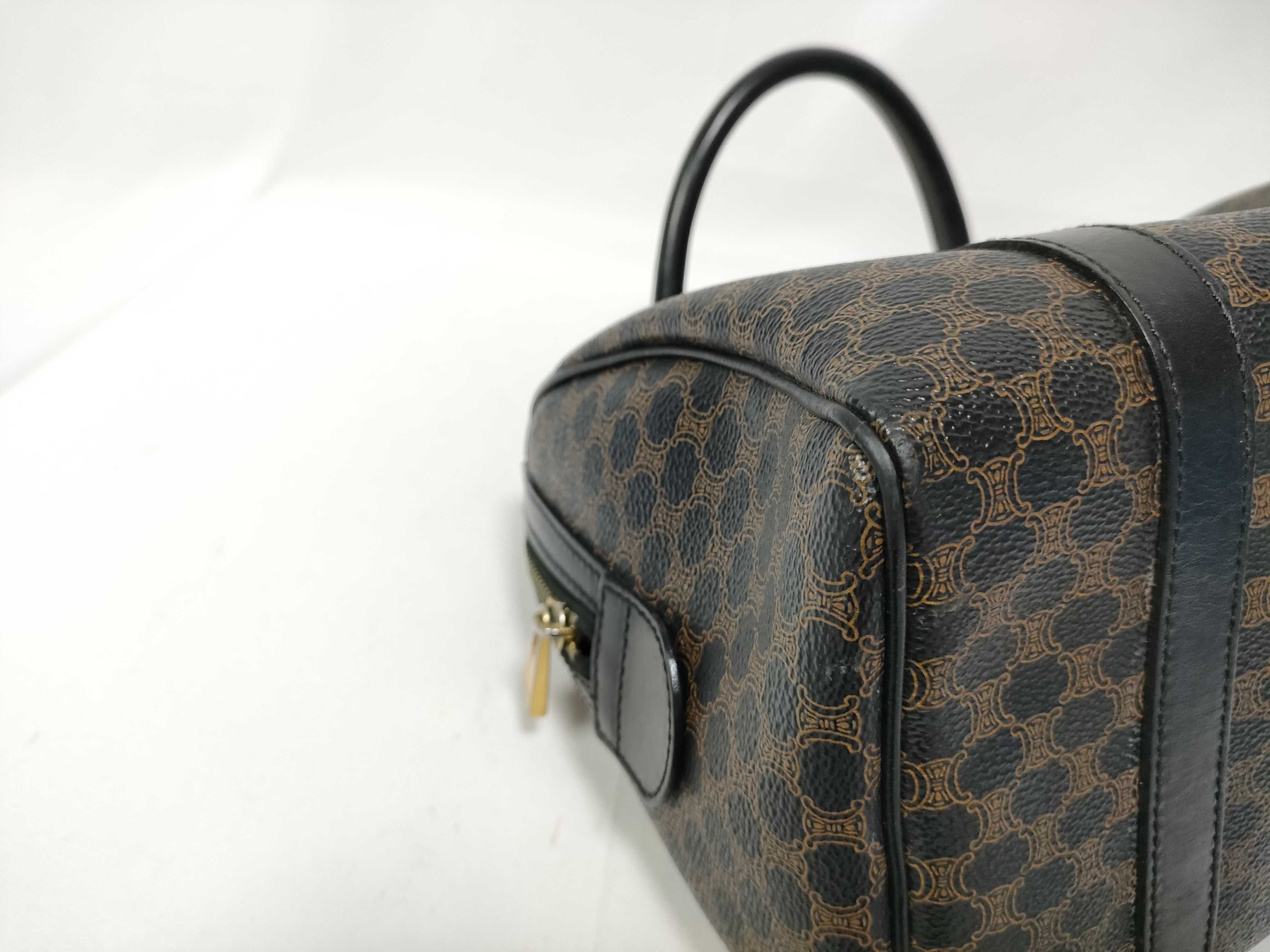 Black Macadam Mini Boston Triomphe Bag Handbag — view 7