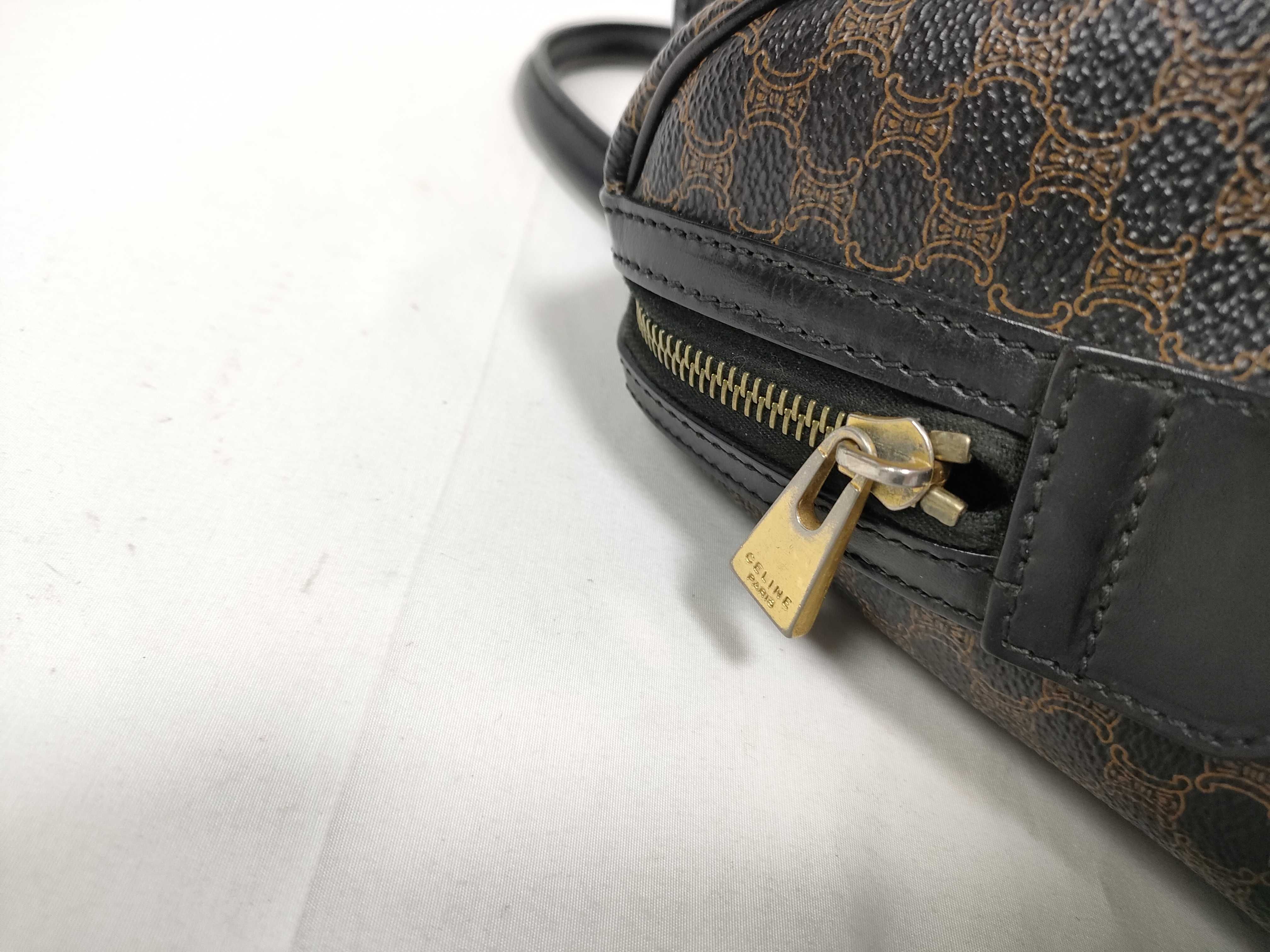 Black Macadam Mini Boston Triomphe Bag Handbag — view 8