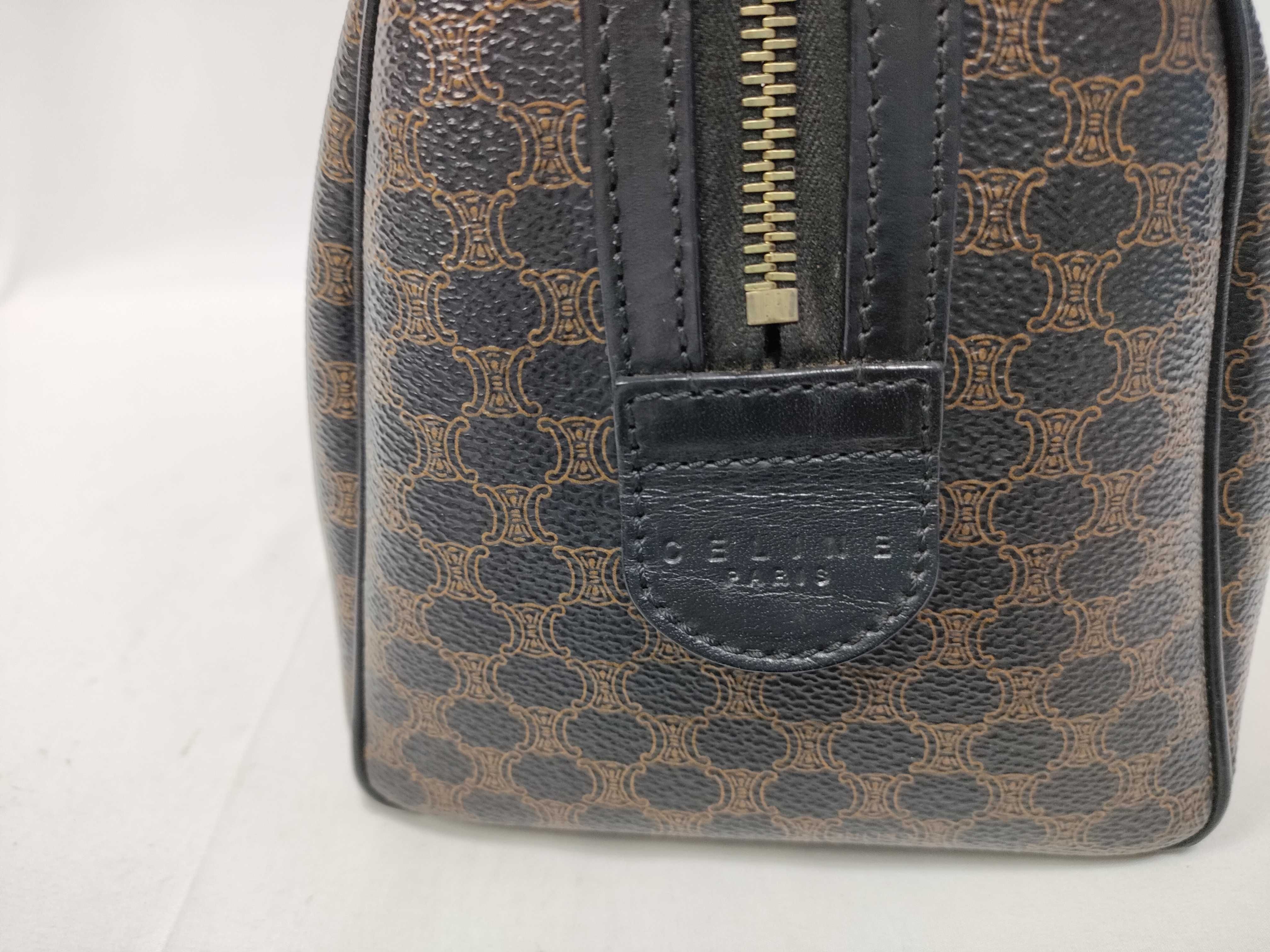 Black Macadam Mini Boston Triomphe Bag Handbag — view 9