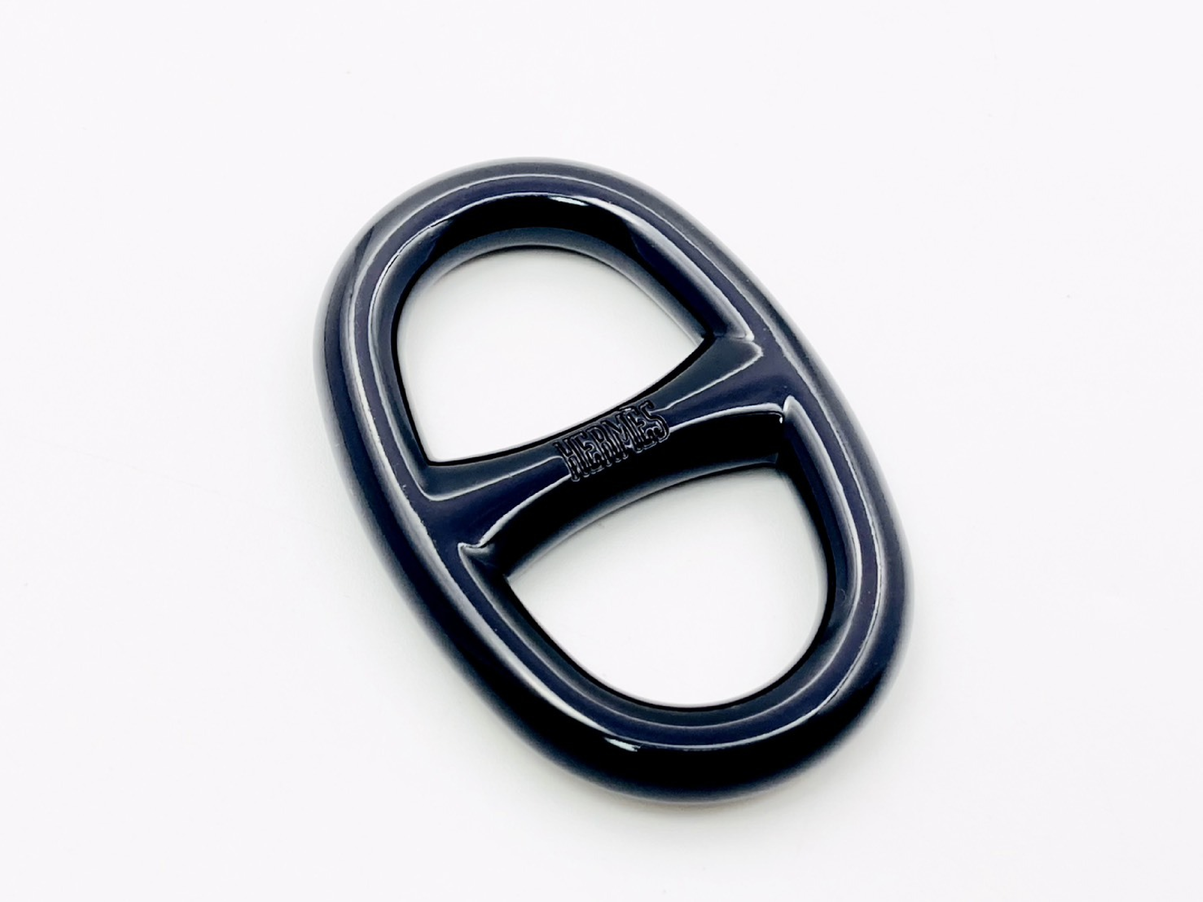 Chaine d'Ancre Scarf Ring, Metal, Black, Other Accessories — view 2