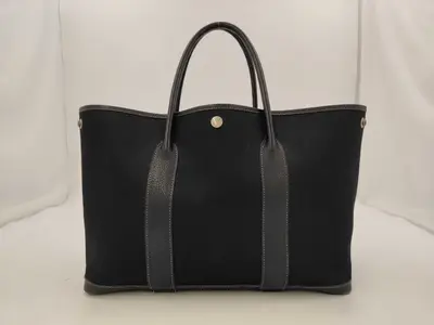 Garden Party 36 PM Toile Officier x Negonda Black Silver Hardware G: 2003 Tote Bag