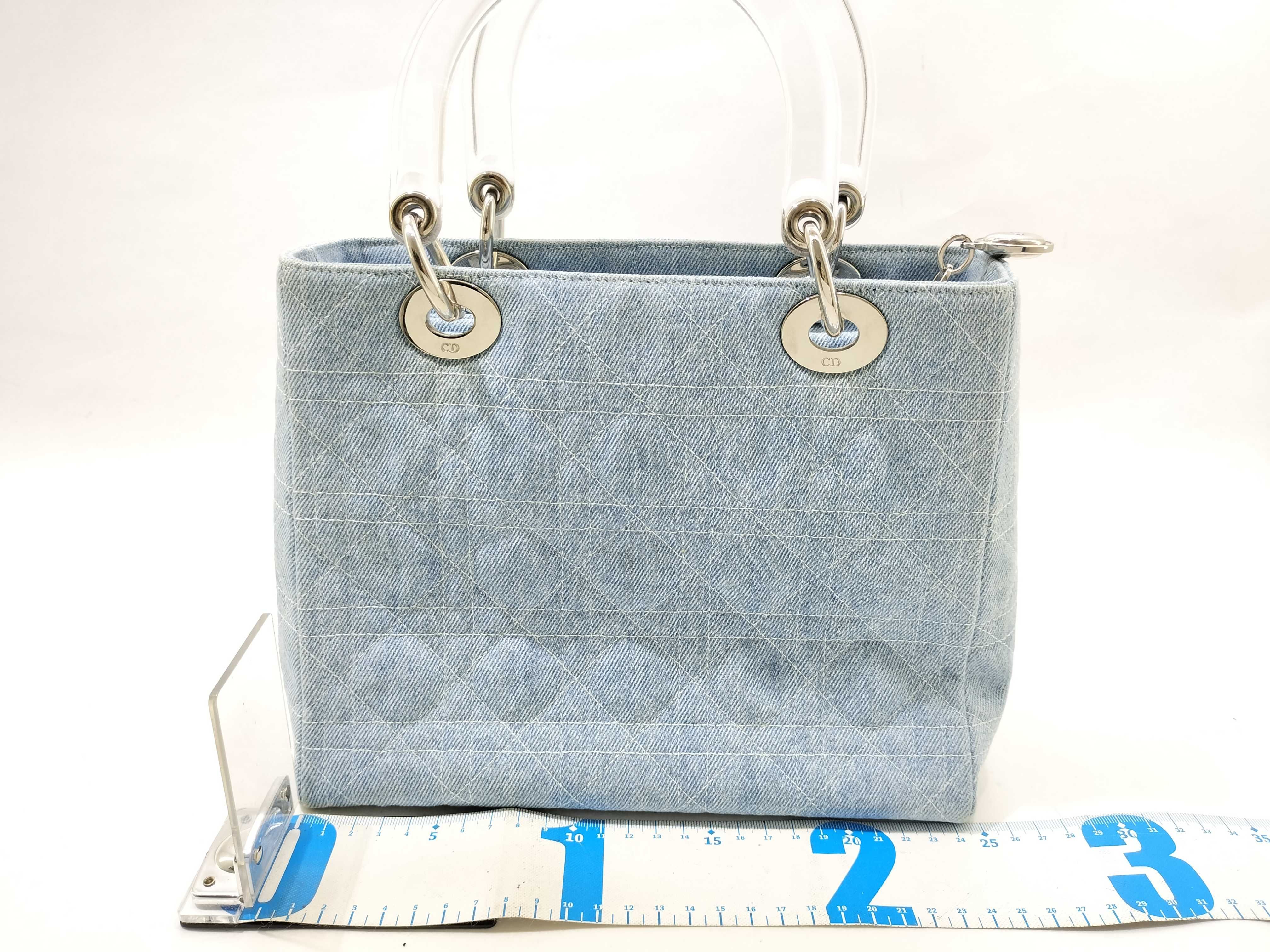 Lady Dior 2WAY Lady Cannage Denim Handbag — view 2