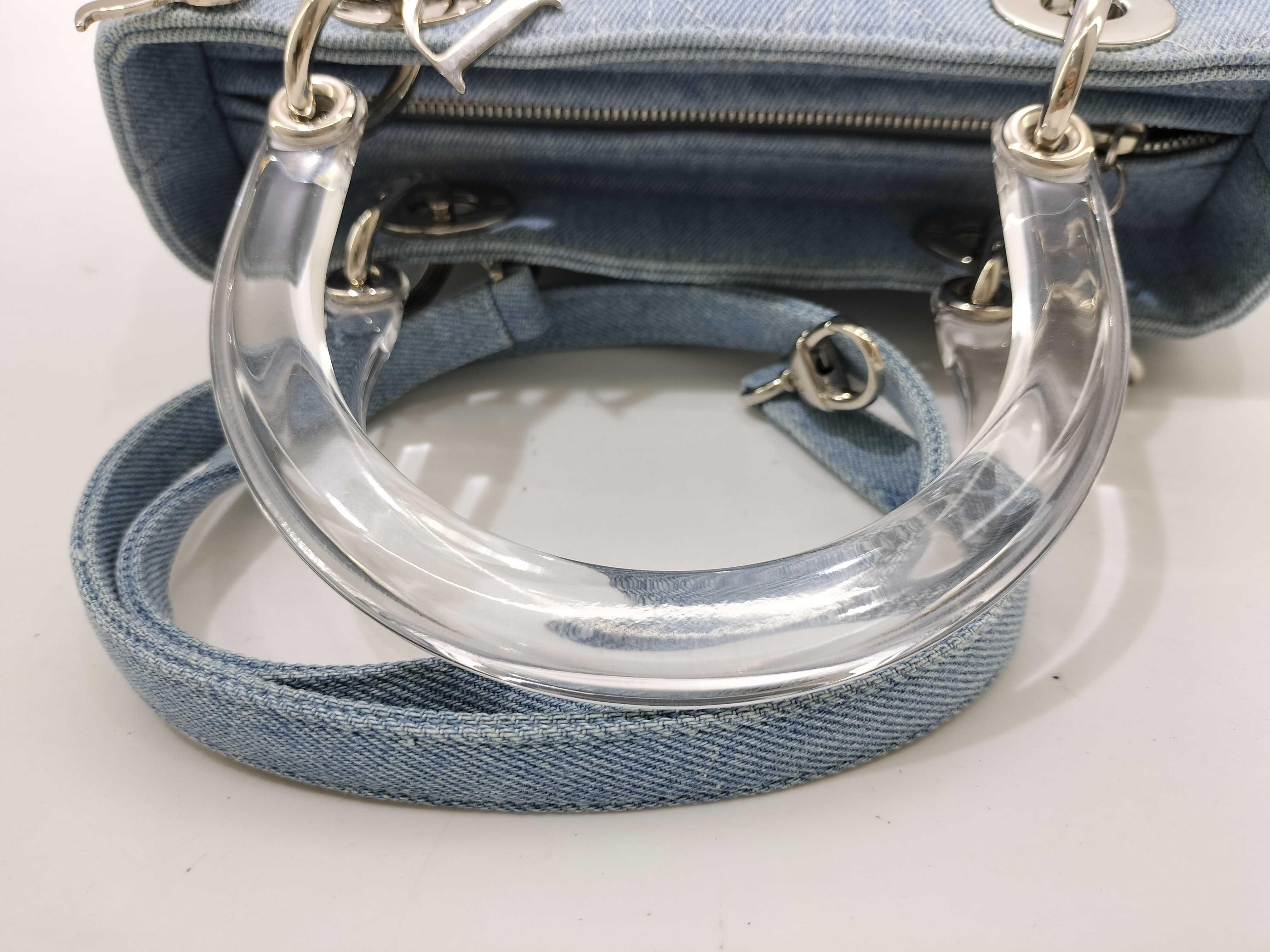 Lady Dior 2WAY Lady Cannage Denim Handbag — view 7