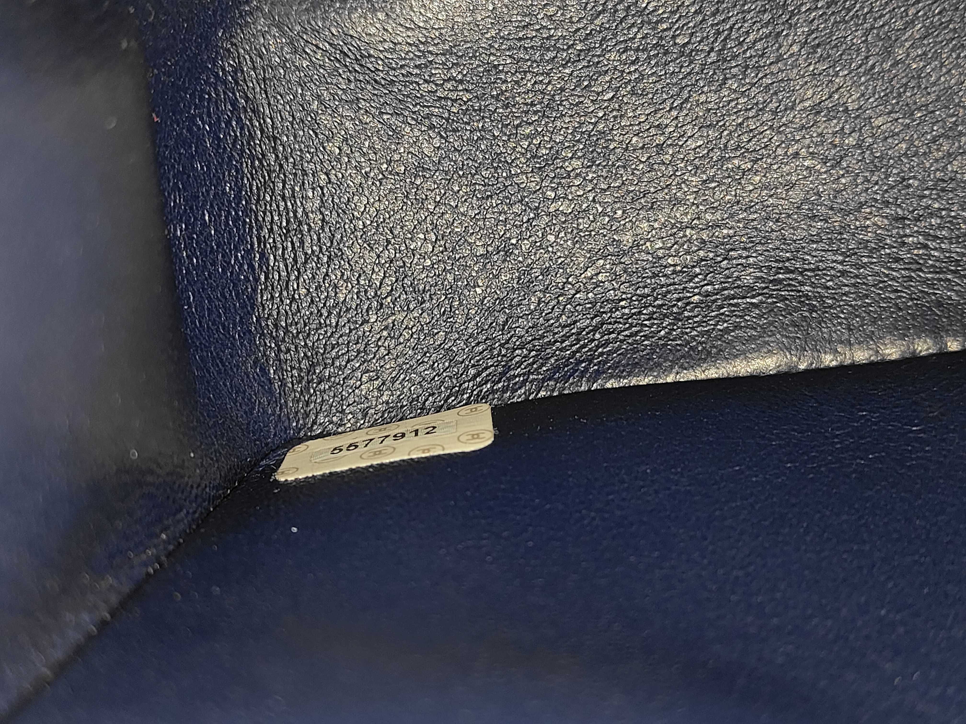 Denim Matelassé Double Flap Shoulder Bag — view 9